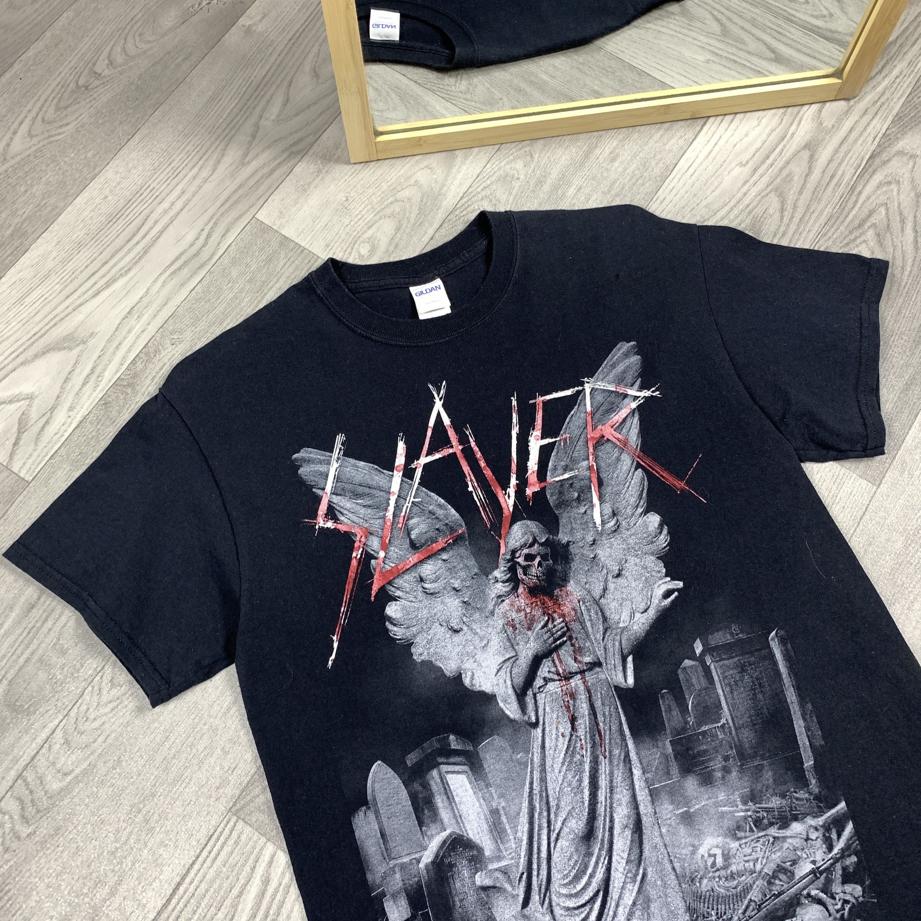 Slayer Vintage Slayer Graphic Rock Band Black Tee Shirt M Size US M / EU 48-50 / 2 - 4 Thumbnail