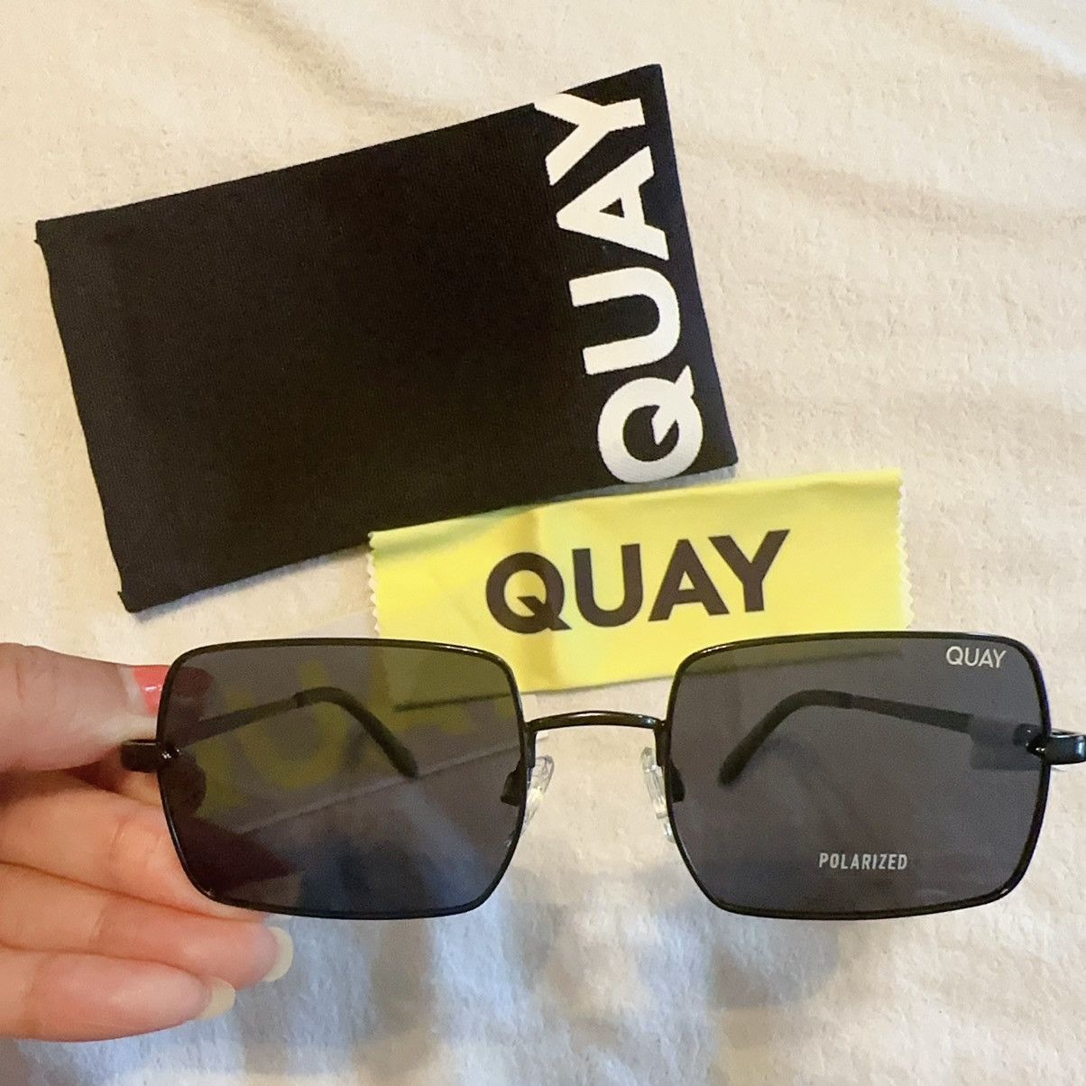 Quay NIB Quay "TTYL POLARIZED" square black frame/ black polarize Size ONE SIZE - 6 Thumbnail