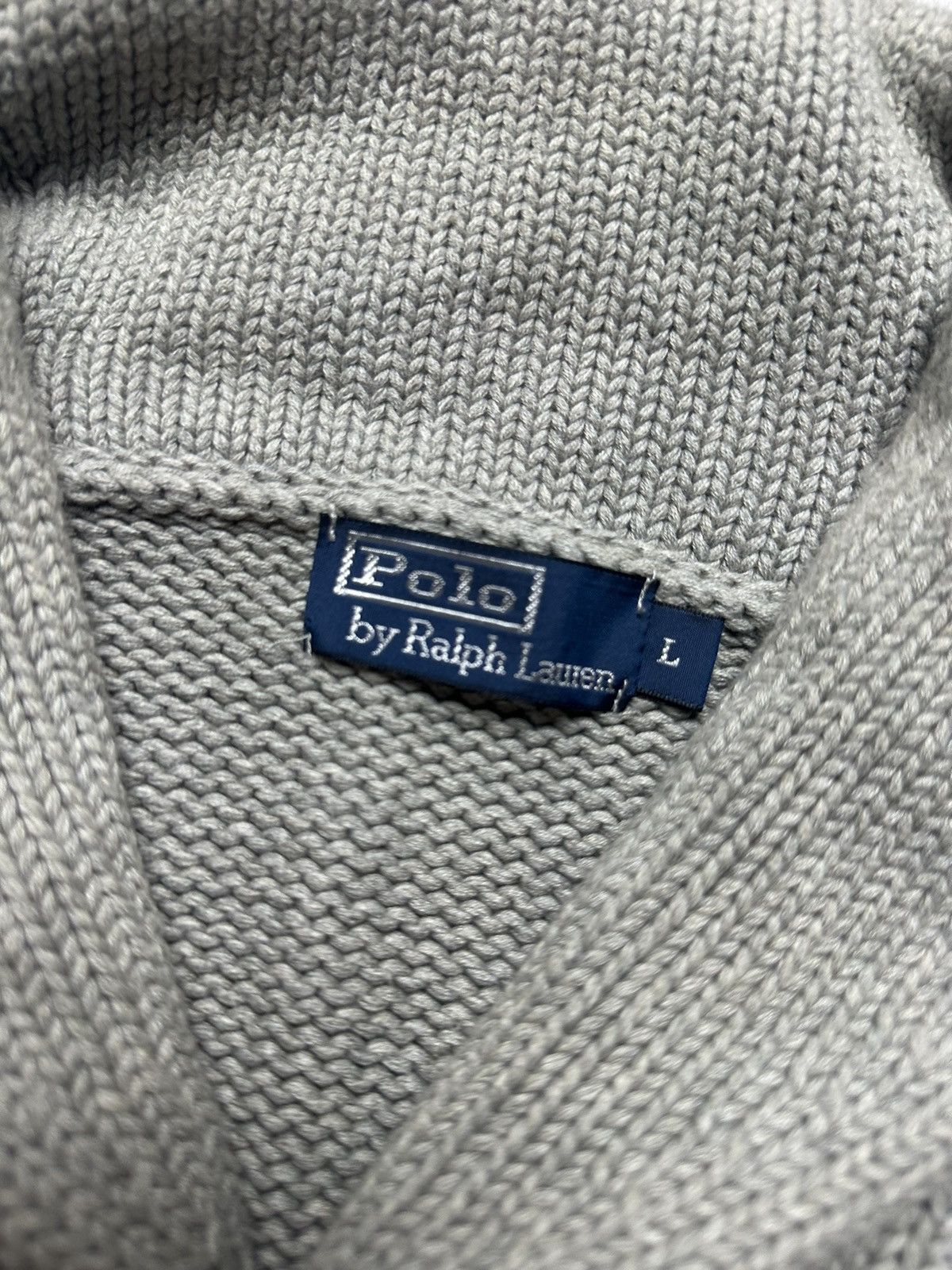 Polo Ralph Lauren × Vintage Vintage Ralph Lauren Sweater size L logo grey Size US L / EU 52-54 / 3 - 3 Thumbnail