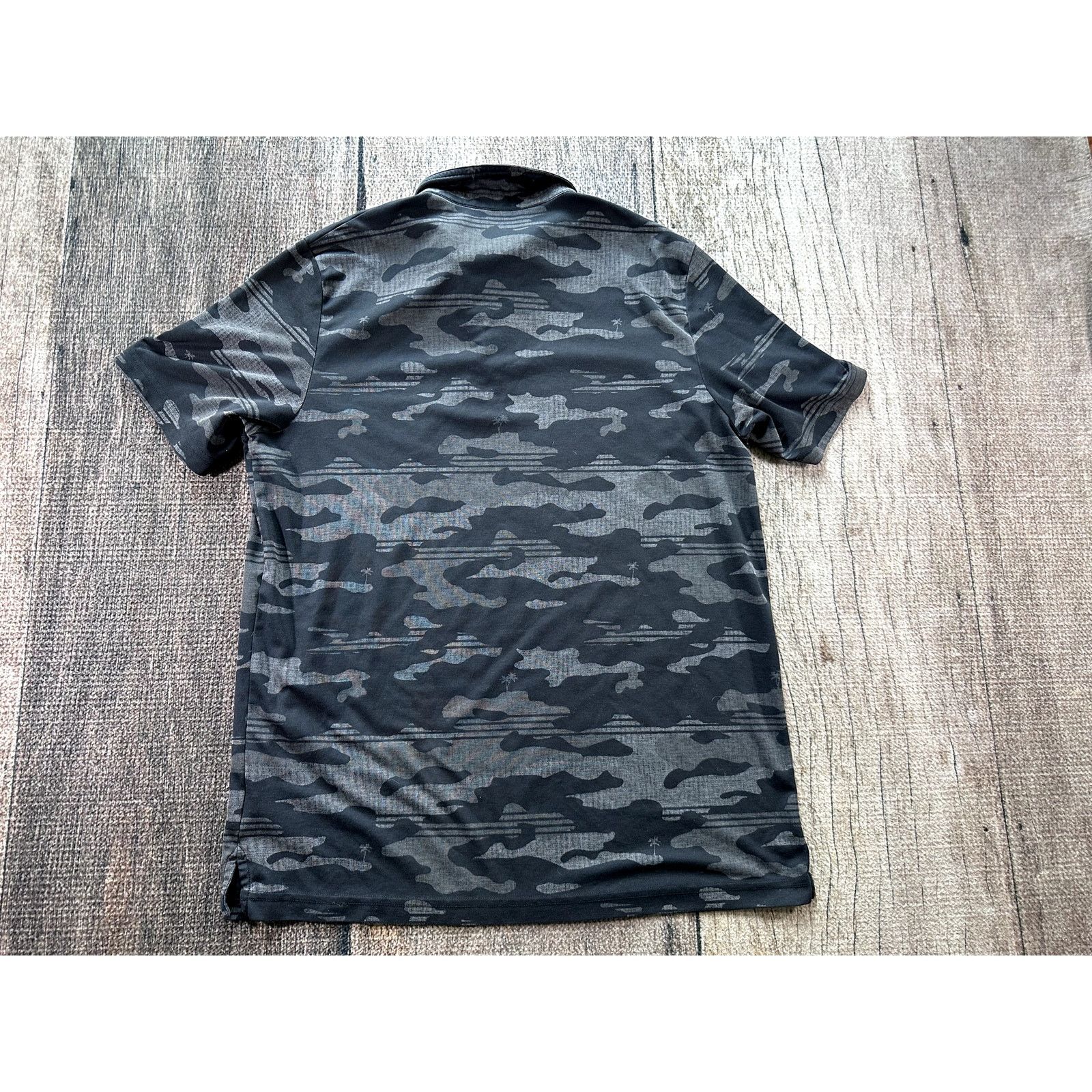TravisMathew Travis Mathew Camouflage Polo Shirt Mens XXL Black Gray Size US XXL / EU 58 / 5 - 5 Thumbnail