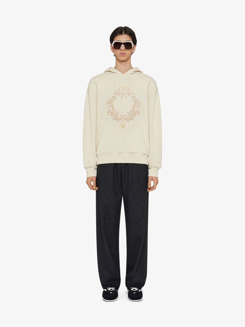 Givenchy o1n1vont0326 Hoodie In Fleece in Beige Size US XL / EU 56 / 4 - 3 Thumbnail