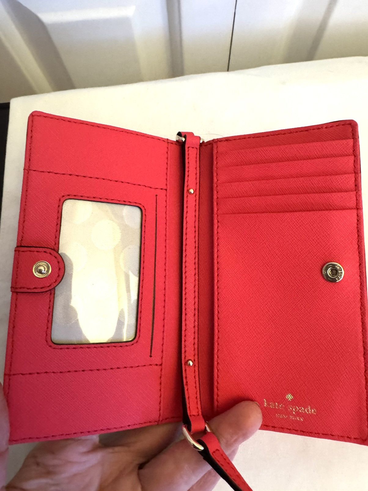 Kate Spade KATE SPADE Red Saffiano Leather Crossbody Wallet NWOT Size ONE SIZE - 4 Thumbnail
