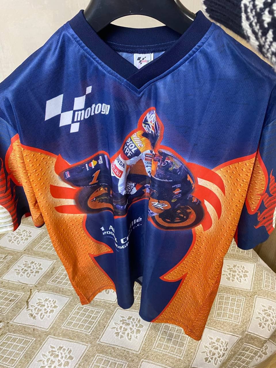 Honda 🔥 2000 MotoGP Honda Racing Alex Criville Jersey T Shirt Size US XL / EU 56 / 4 - 6 Thumbnail