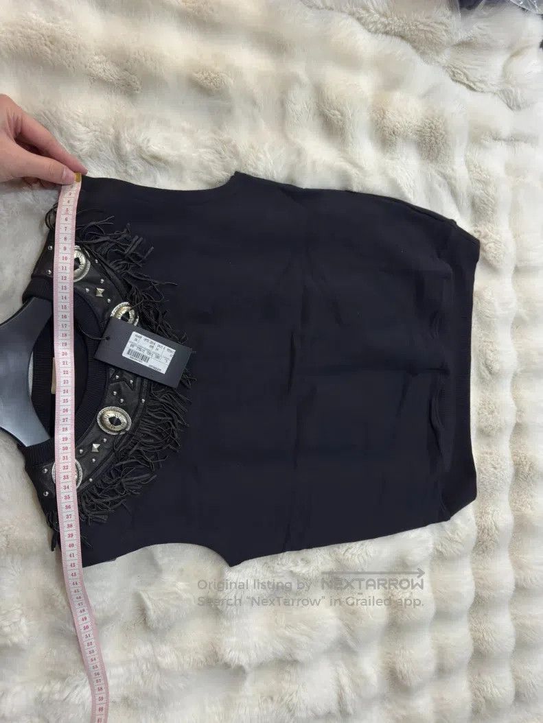 Saint Laurent Paris Saint Laurent Paris Original Sheepskin Fringe Metallic Ves Size US S / EU 44-46 / 1 - 7 Thumbnail