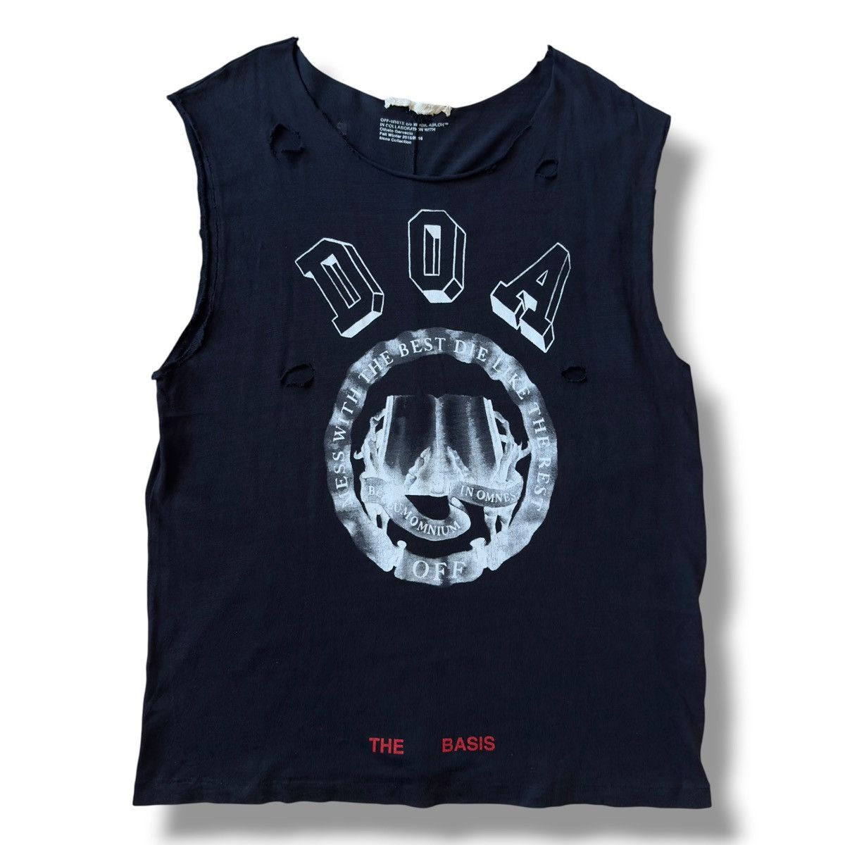 Off-White FW15 Off-White D.O.A Distressed Tshirt Size US L / EU 52-54 / 3 - 1 Thumbnail