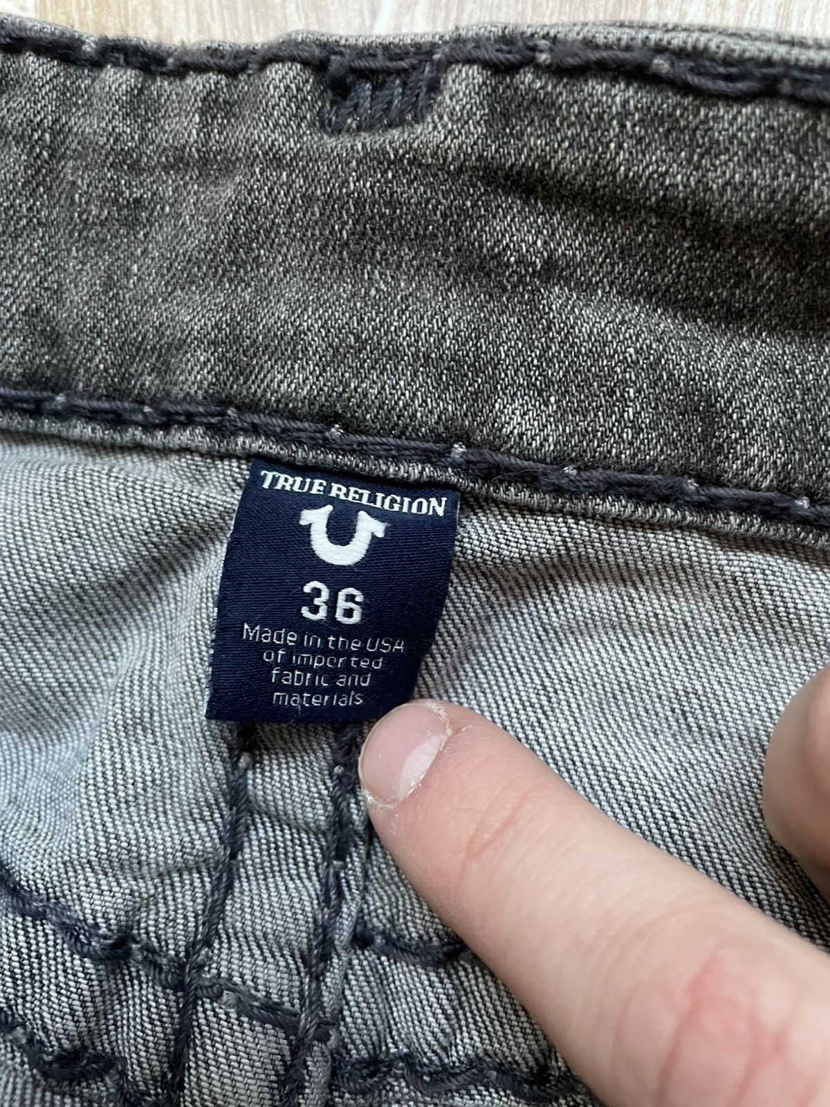 Daily Paper Y2K Japanese Designer Rap True Religion Usa Distressed Denim Size US 36 / EU 52 - 15 Thumbnail
