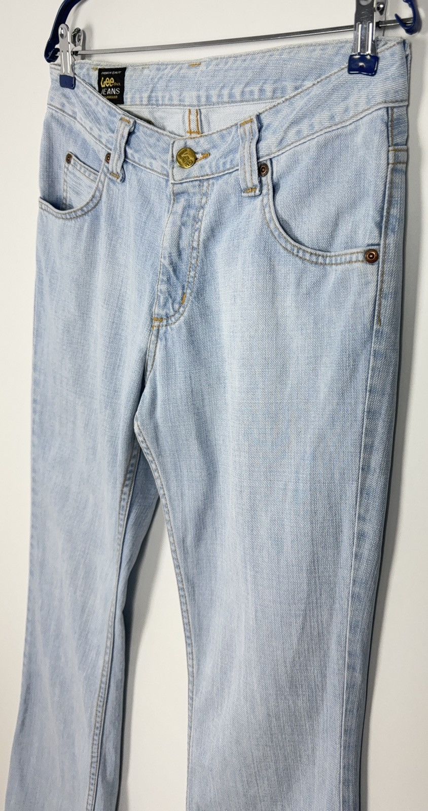 Lee Vintage Y2K 00s Lee Felton Flare Light Wash Denim Jeans Size US 29 - 5 Thumbnail