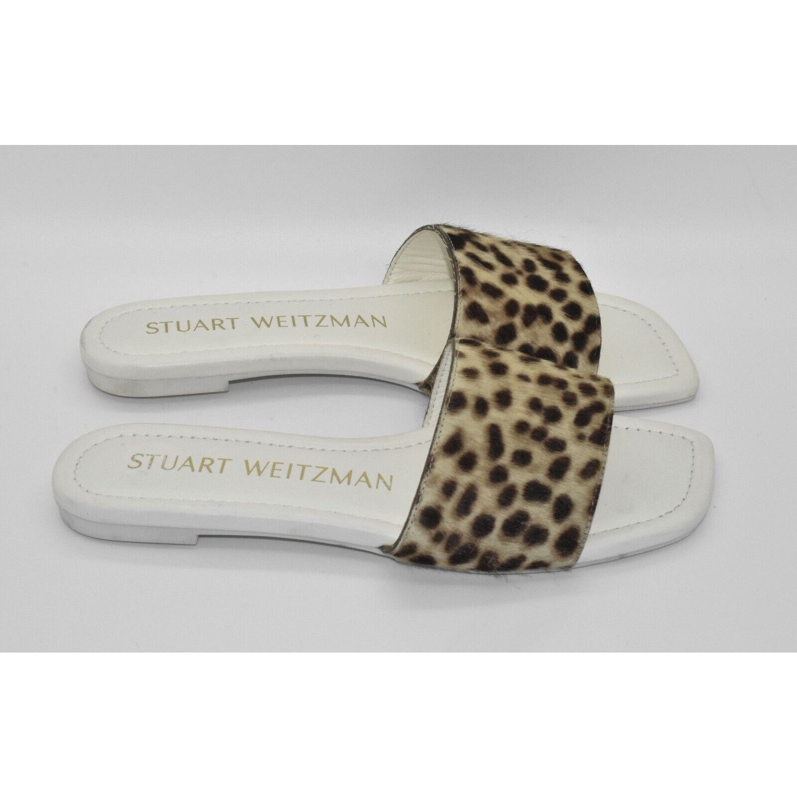 Stuart Weitzman NWOB STUART WEITZMAN Cheetah Calf Hair Slide Shoes 6B $295 Size US 6 / IT 36 - 2 Thumbnail