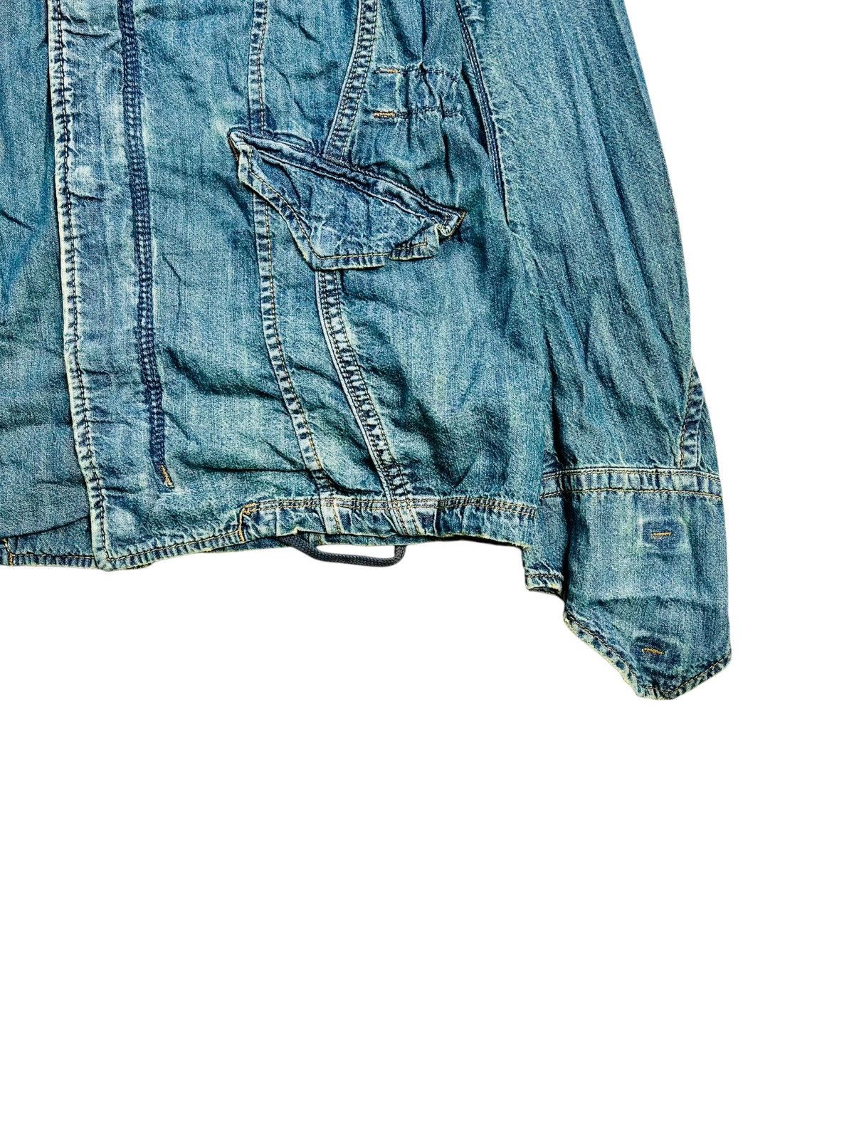 If Six Was Nine 2000s G.O.A - Cyber Apocalypse Bono Denim Jacket Size US M / EU 48-50 / 2 - 5 Thumbnail