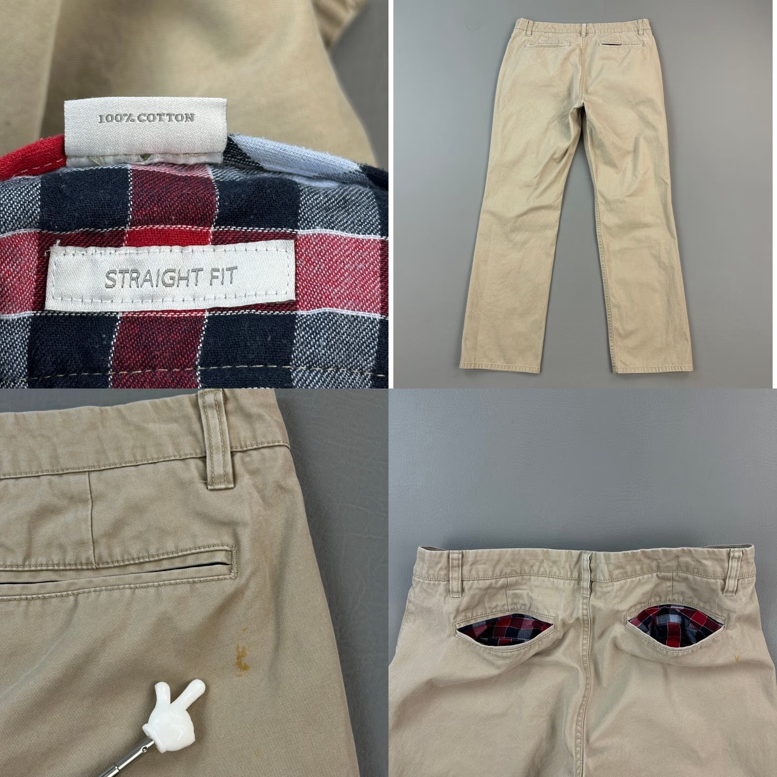 Bonobos Bonobos Pants Mens 32x30 Khaki Washed Chino Straight Everyday Casual Shirt Pants Size US 32 / EU 48 - 8 Thumbnail
