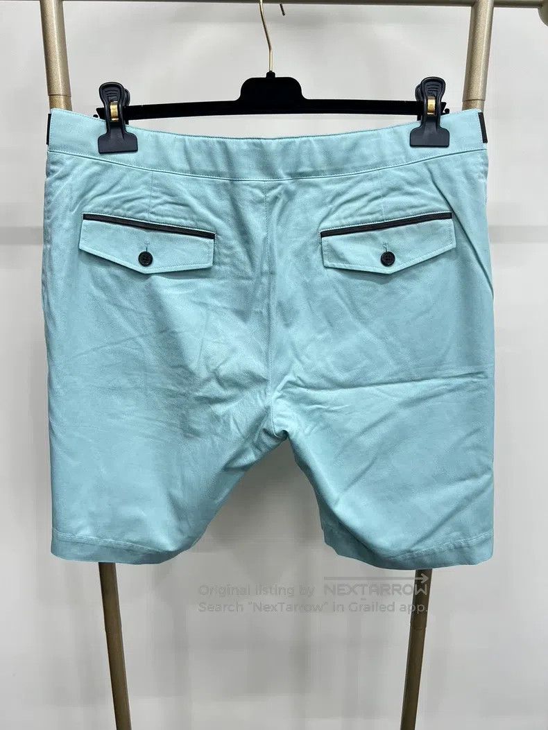 Hermes Hermes Blue leather patch casual shorts Size US 44 / EU 60 - 2 Thumbnail