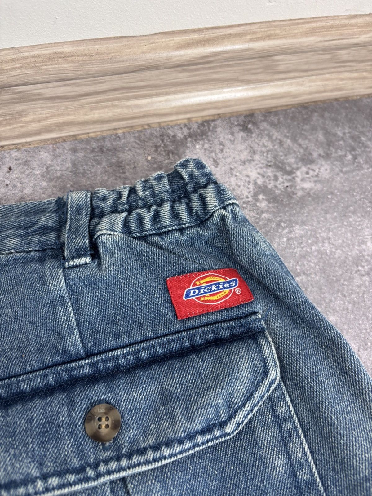 Dickies Vintage Dickies Women’s Blue Denim Cargo Shorts Jorts Size 38" / US 16 / IT 52 - 18 Thumbnail