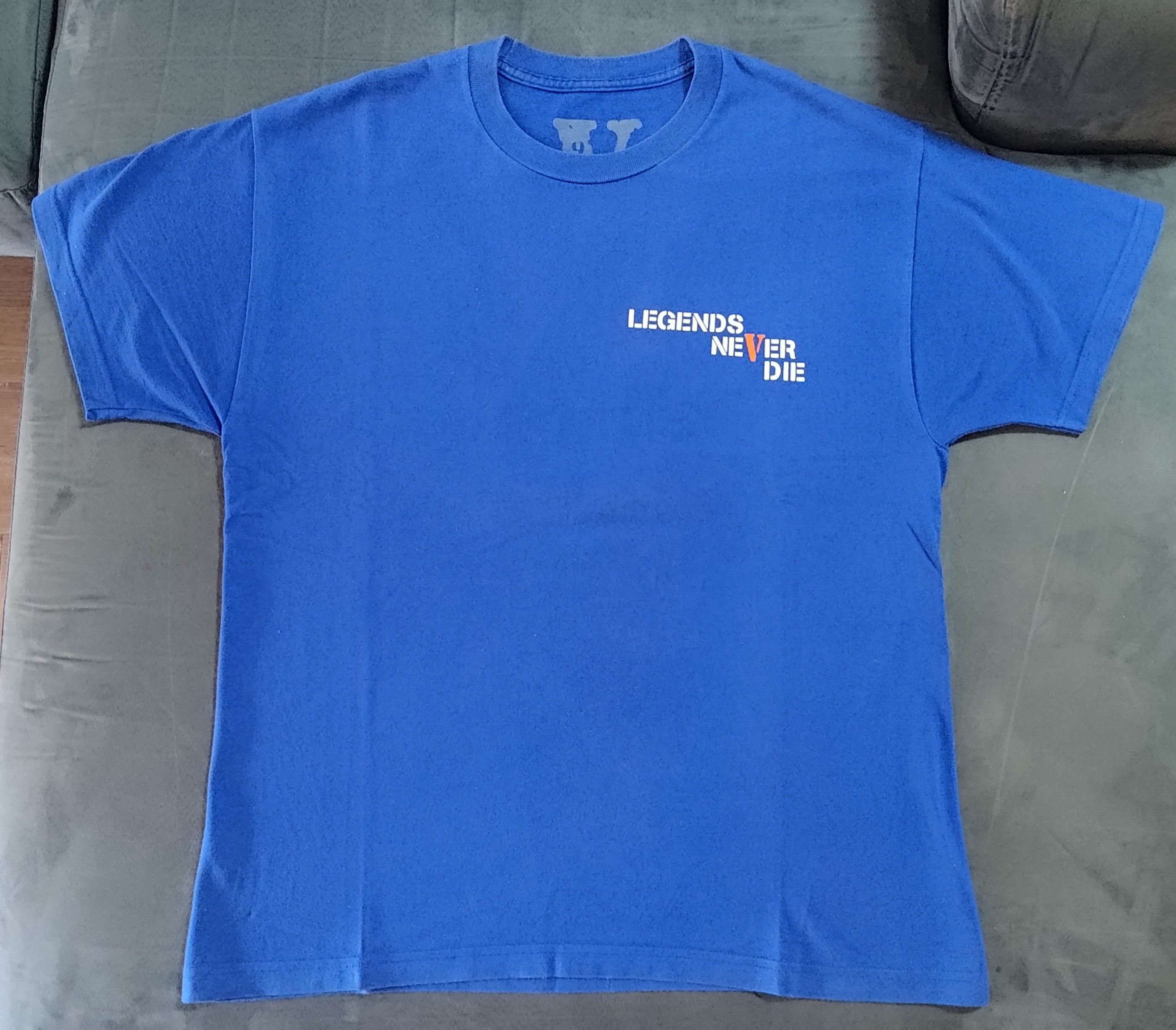 999 Club × Vlone Vlone x JuiceWRLD "Legends Never Die " blue tee Size US L / EU 52-54 / 3 - 1 Thumbnail