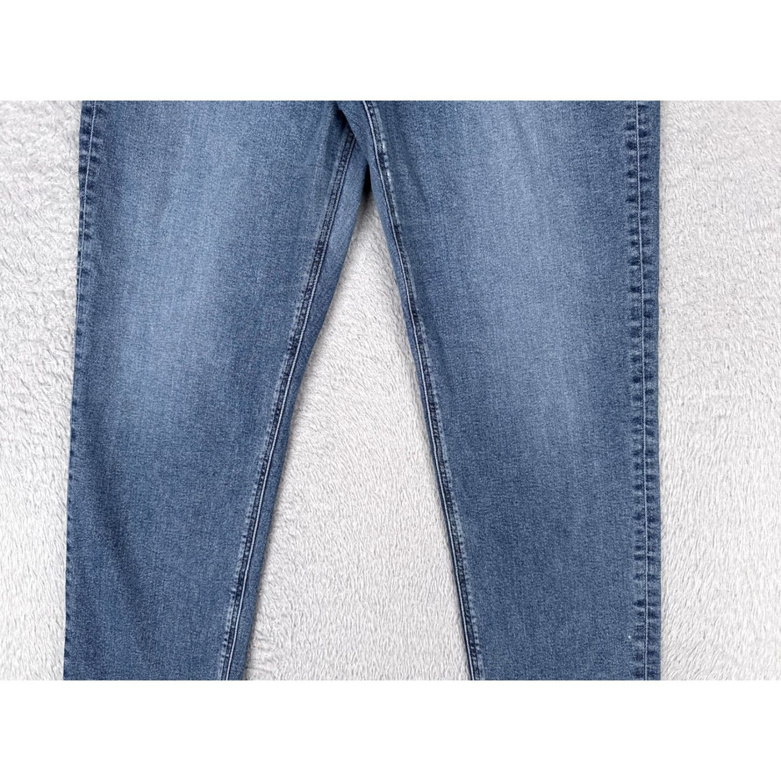 American Eagle Outfitters American Eagle Jeans Womens 12 Tall Blue High Rise Straight Stretch Denim 30x29 Size 34" / US 12 / IT 48 - 3 Thumbnail