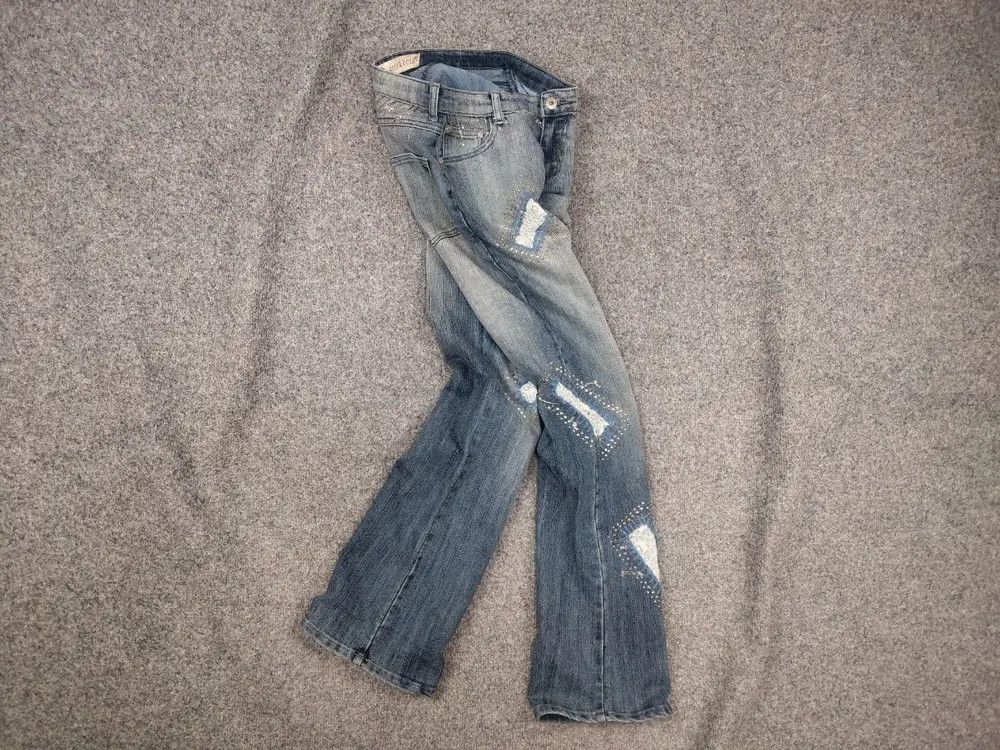 If Six Was Nine Rosa & Rose vintage Y2K Style Faded denim Flared Jeans LGB Size 28" / US 6 / IT 42 - 1 Thumbnail