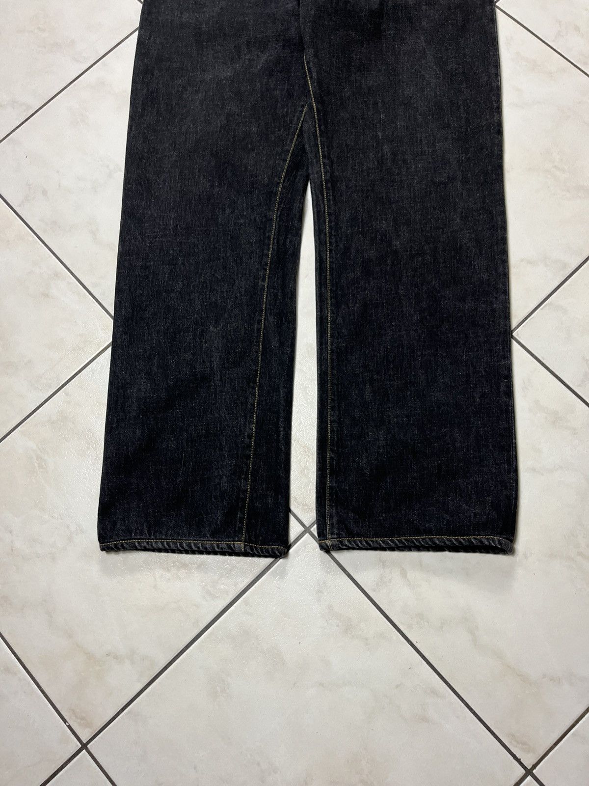 Gucci × Vintage Vintage Gucci regular dark goth raw denim jeans Size US 36 / EU 52 - 5 Thumbnail