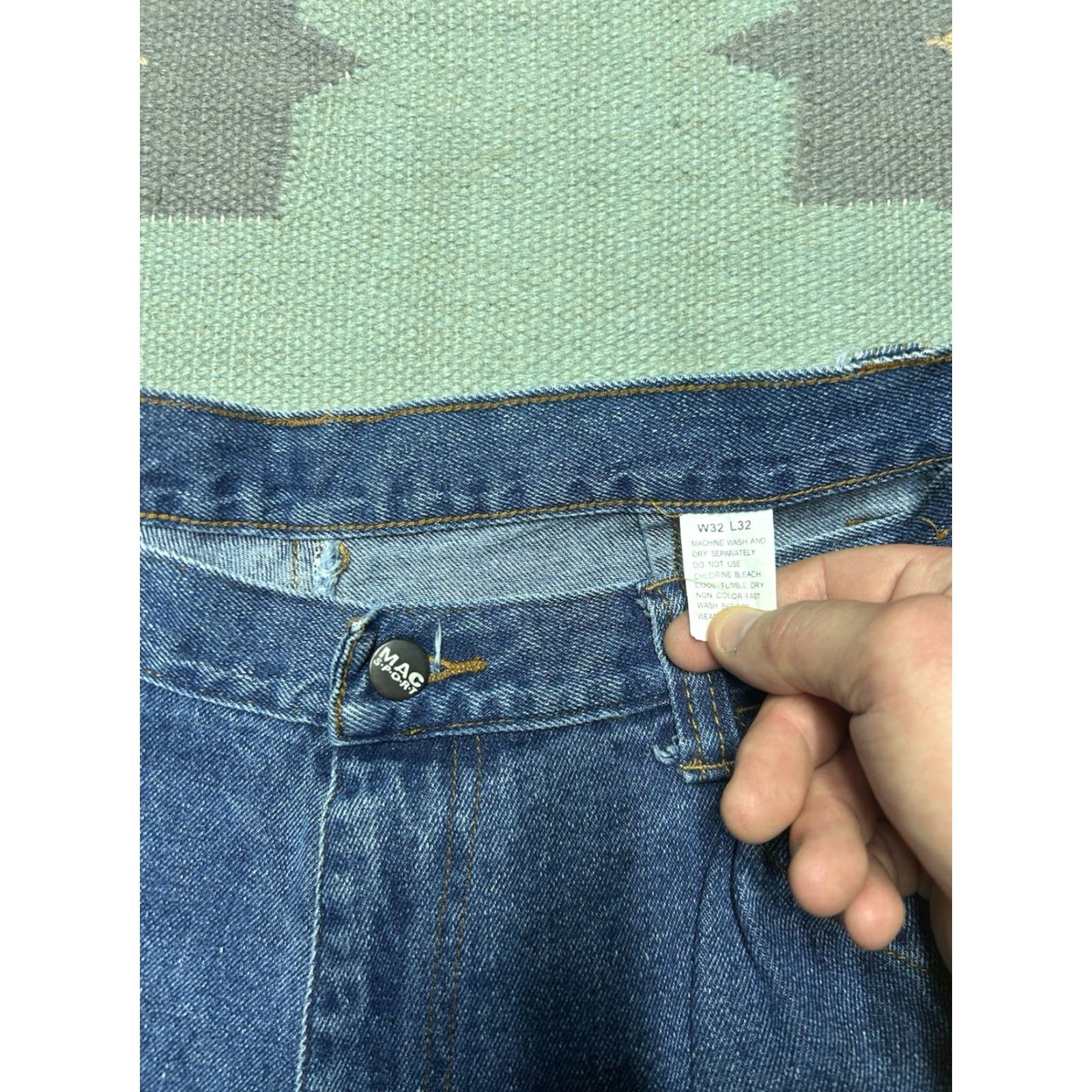 Vintage VINTAGE Y2K Baggy Jeans Mac Sport Cargo Wide Leg Pipes Skater Denim 32x32 Size US 32 / EU 48 - 7 Thumbnail