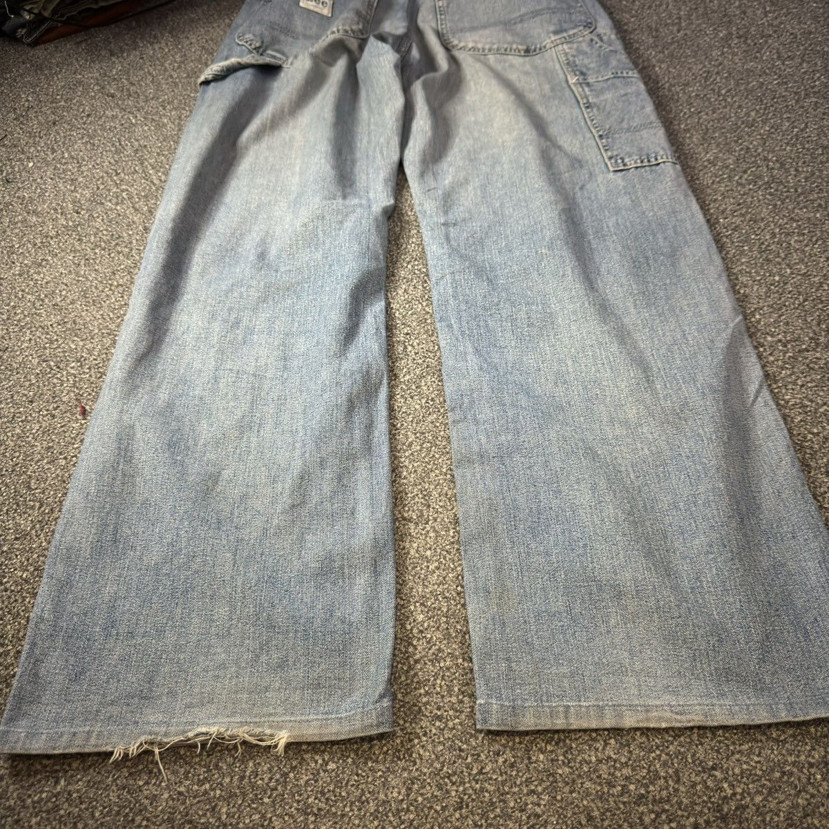 Lee Workwear Vintage 90s Lee Sanforized Carpenter Marbling Denim Size US 30 / EU 46 - 13 Thumbnail