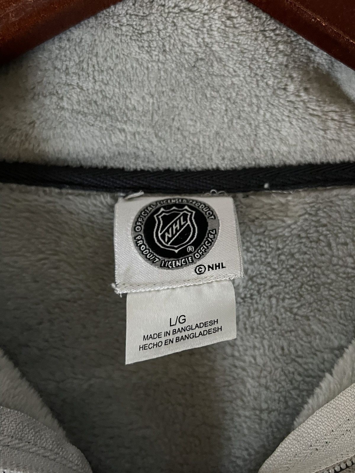 NHL NHL Boston Bruins Womens Micro Plush Fleece 1/4 Zip Pullover Size L / US 10 / IT 46 - 3 Thumbnail