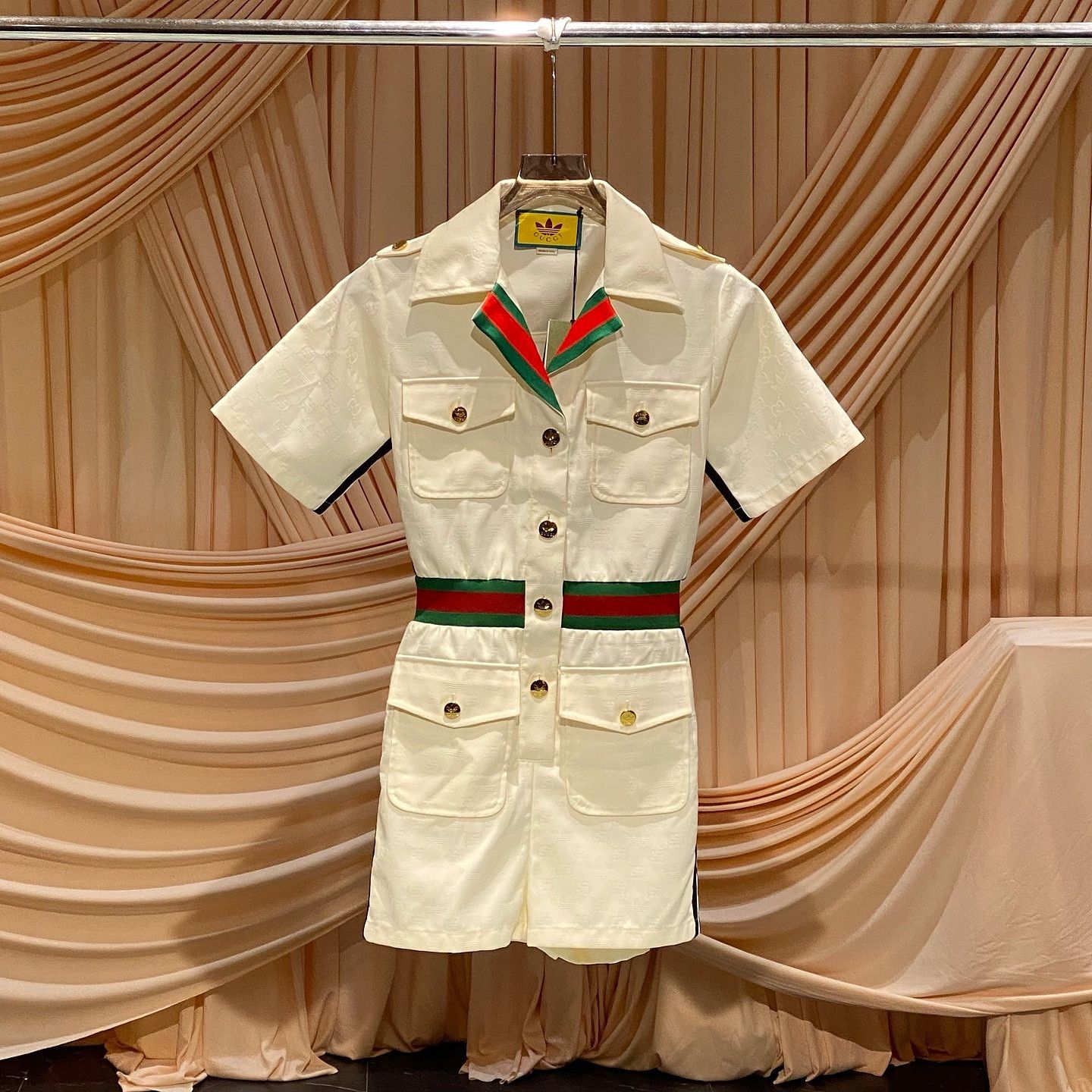 Gucci Gucci x adidas Web Stripe Jumpsuit Size 36 Size 25" / US 0 / IT 36 - 1 Thumbnail