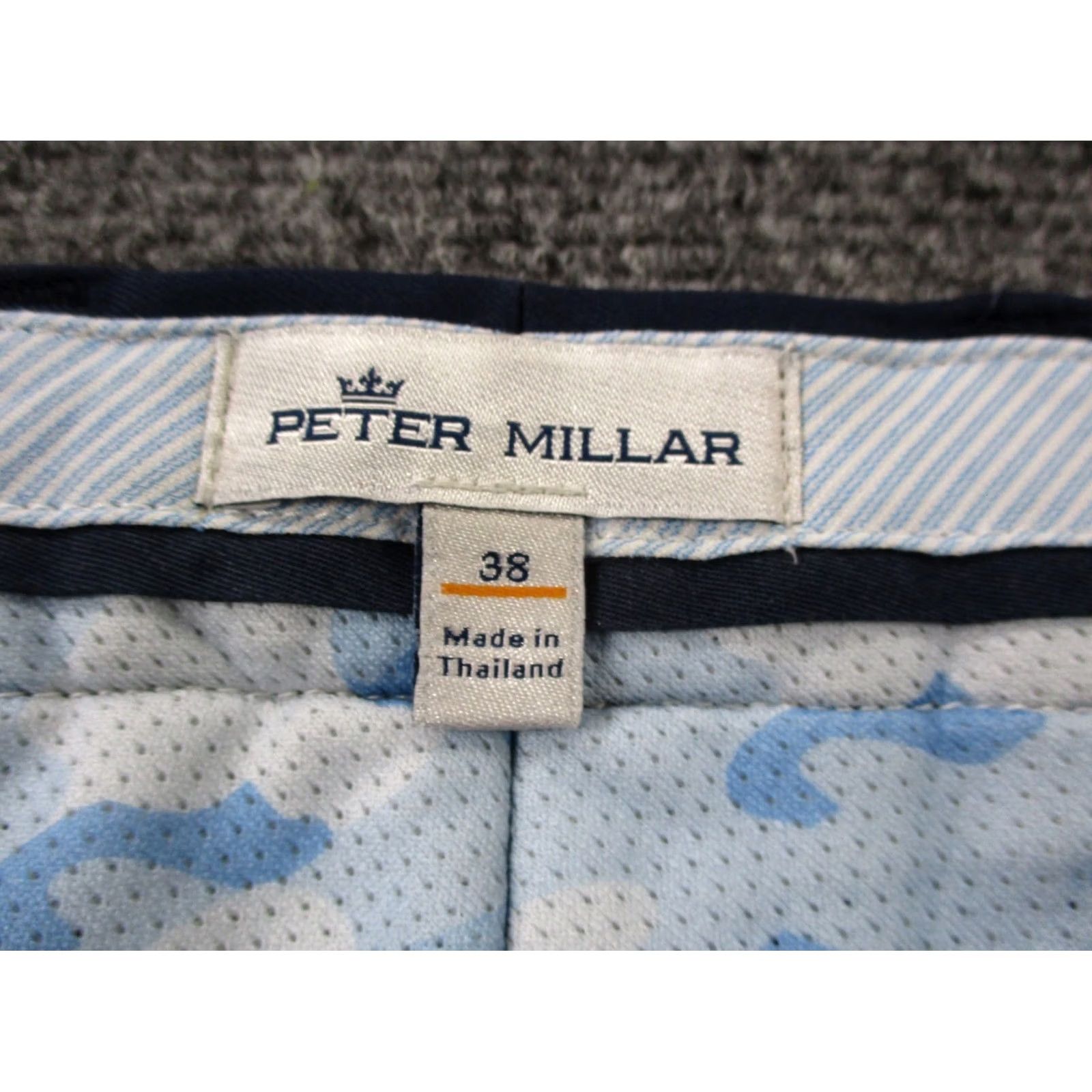 Peter Millar Peter Millar Shorts 38 Navy Blue Chino Performance Outdoors Golf Stretch Classic Pants Size US 38 / EU 54 - 6 Thumbnail