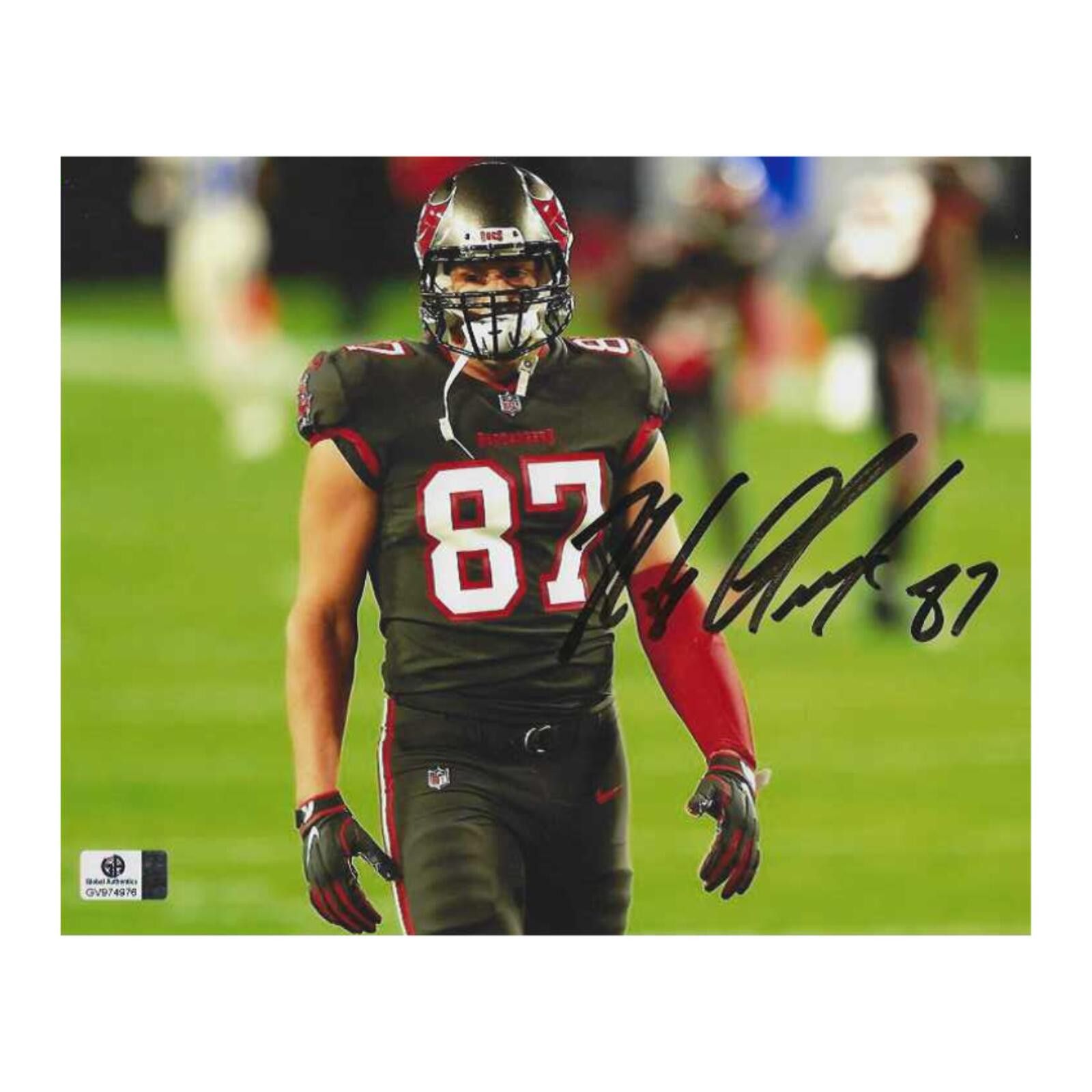 Other Rob Gronkowski Buccaneers Autographed 8x10 Photo coa W/Frame Size ONE SIZE - 2 Thumbnail