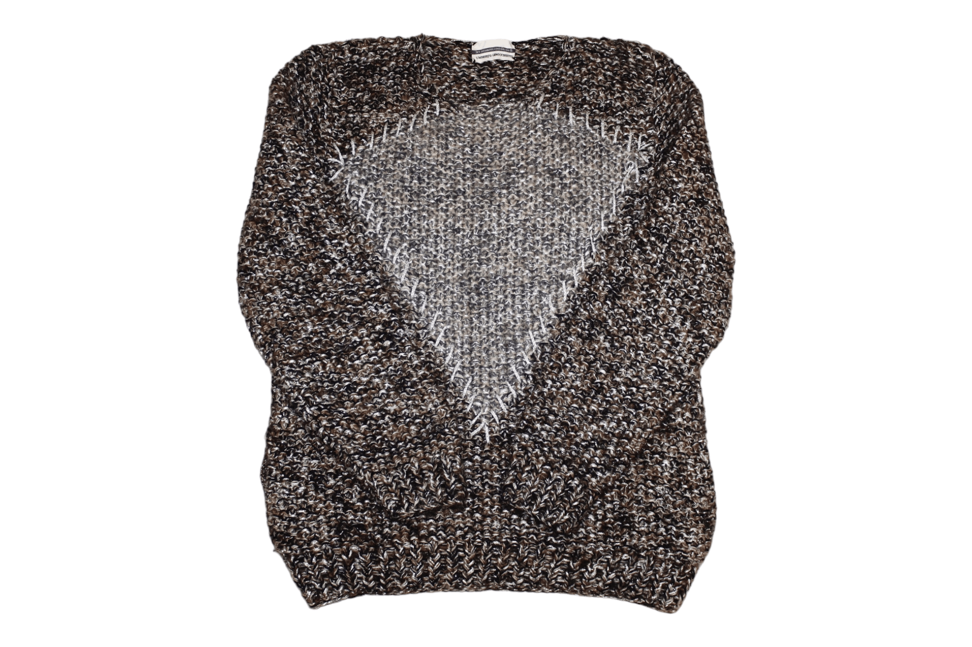 image of Archival Clothing x Avant Garde 1980S Umberto Ginocchietti Mohair Metallic Sweater in Brown (Size S