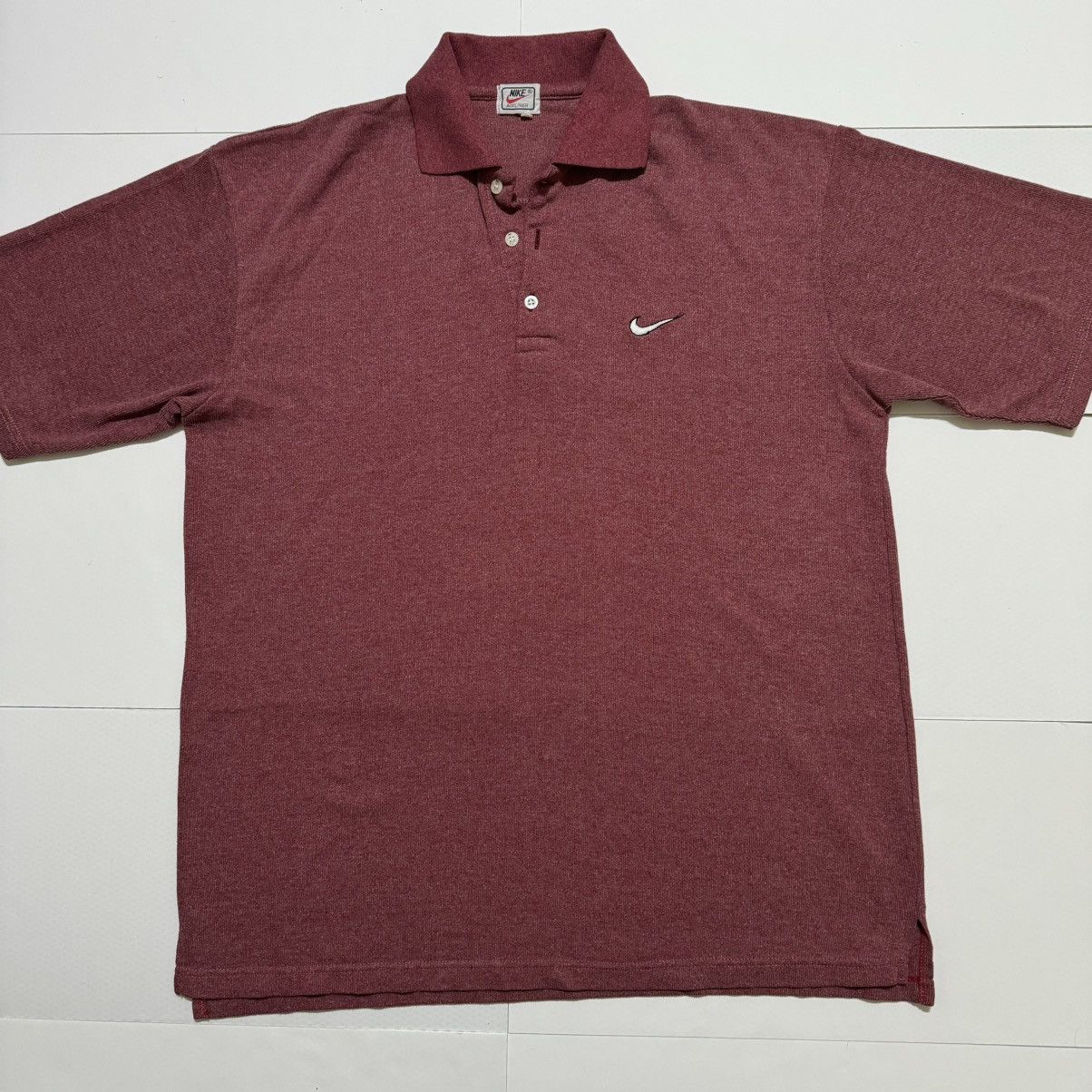 Nike × Vintage Vintage Nike Airliner Men’s Red Golf Polo Shirt 90s Size XL Size US XL / EU 56 / 4 - 1 Thumbnail