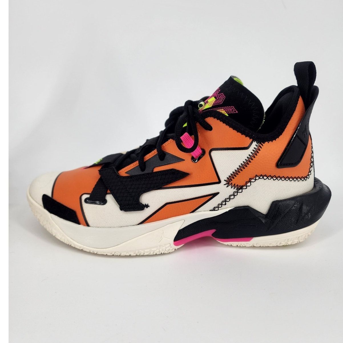 Nike Jordan Why Not Zer0.4 Pale Ivory Orange Volt Men’s 9.5 Size US 9.5 / EU 42-43 - 8 Thumbnail