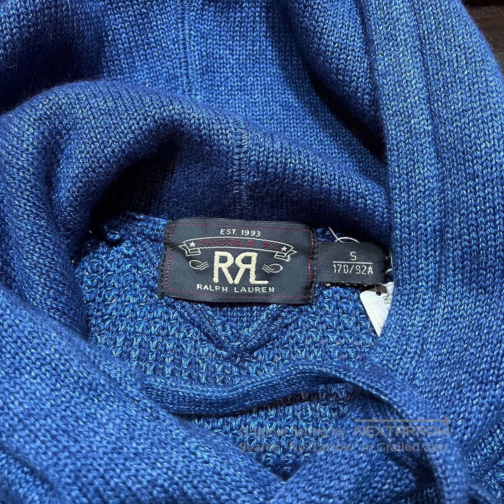 RRL Ralph Lauren rrl knitted hoodie sweater by ralph lauren. Size US S / EU 44-46 / 1 - 4 Thumbnail