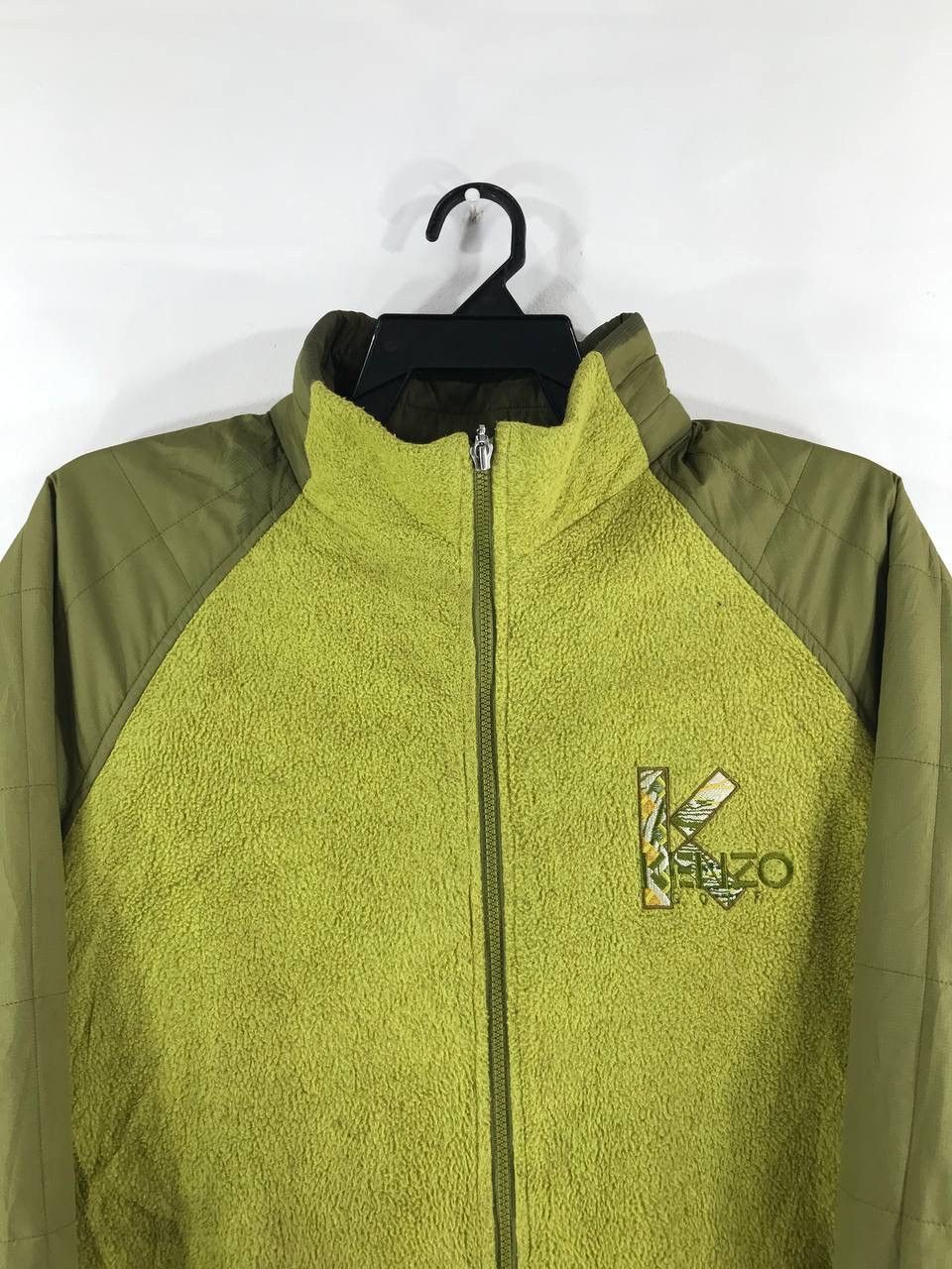 Japanese Brand × Kenzo × Vintage Vintage Kenzo Rare Design Full Zipper Fleece Jacket Size US XL / EU 56 / 4 - 4 Thumbnail
