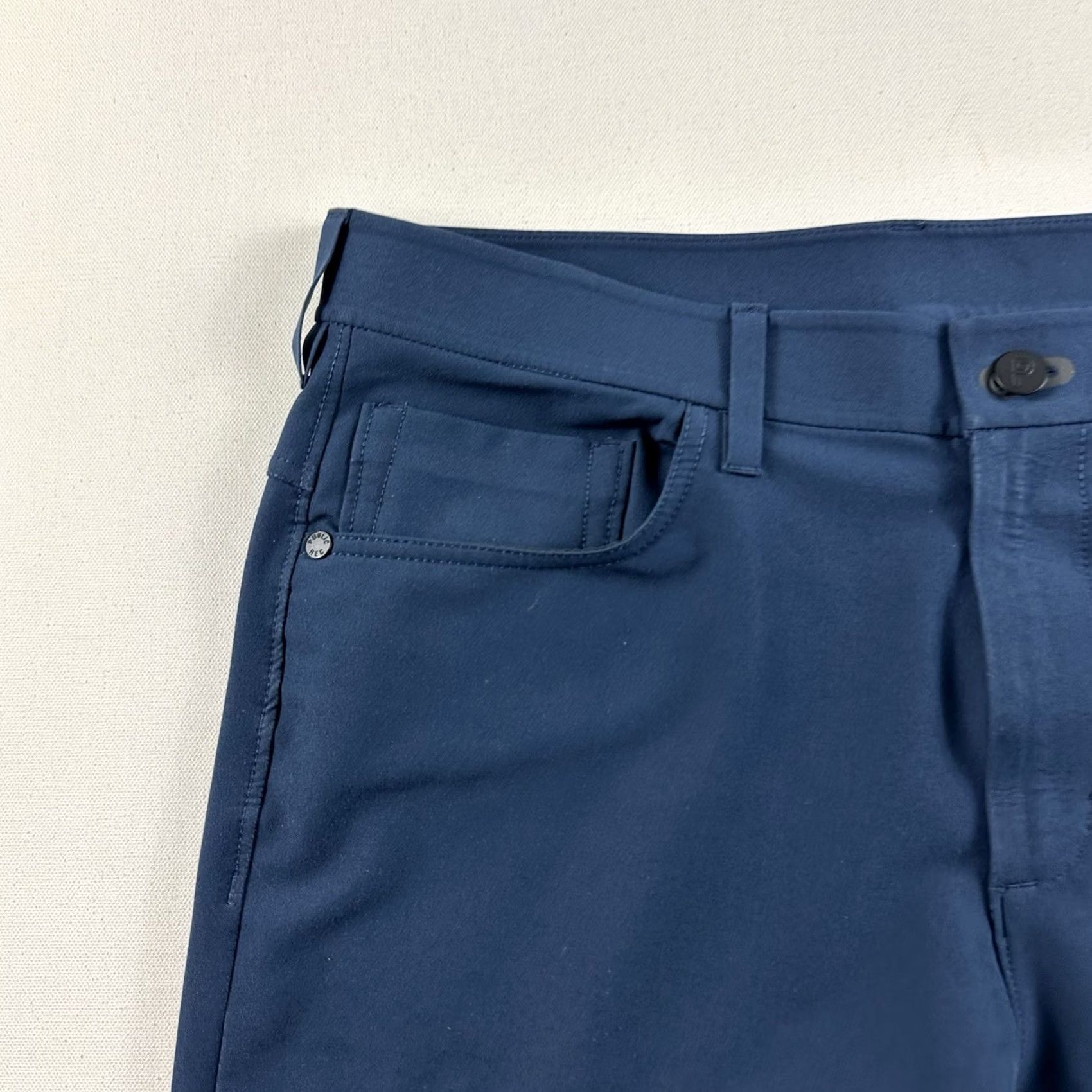 Vintage Public Rec 5-Pocket Pants Mens 31x30 Blue Travel Golf Work Performance Stretch Size US 31 - 4 Thumbnail