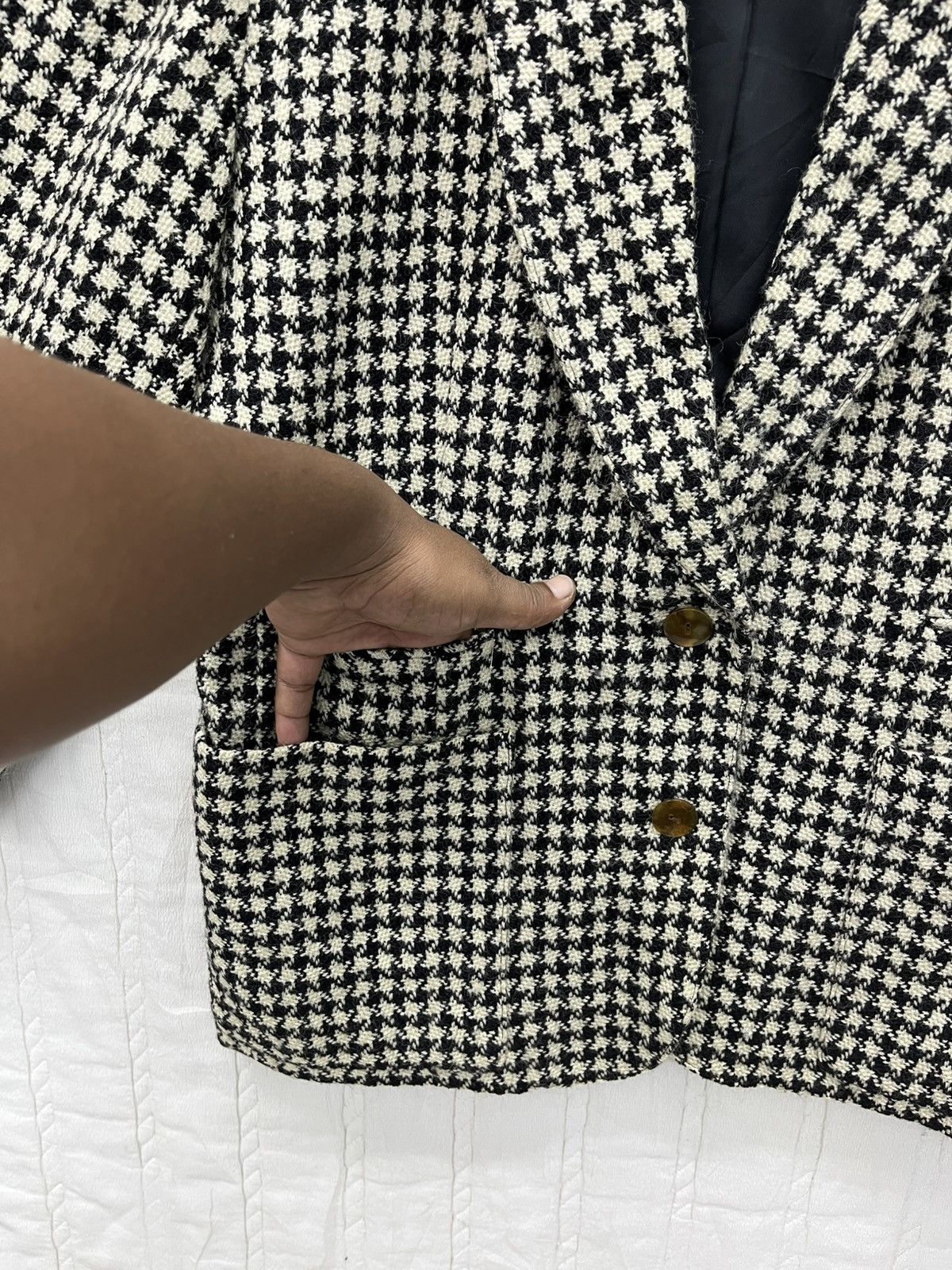 Jean Paul Gaultier ARCHIVE🔥VTG JEAN PAUL GAULTIER WOOL HERRINGBONE JACKET Size US L / EU 52-54 / 3 - 7 Thumbnail