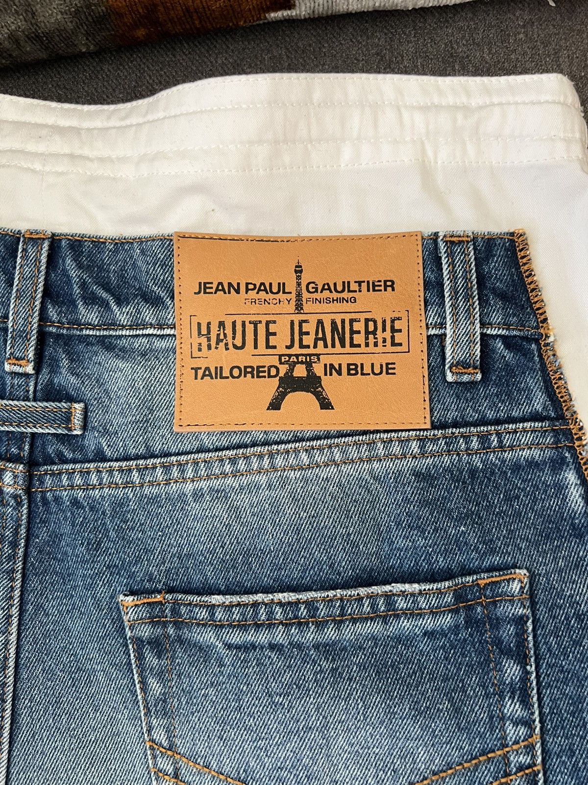 Jean Paul Gaultier The Trompe-l'œil Denim Pants Size US 30 / EU 46 - 7 Thumbnail