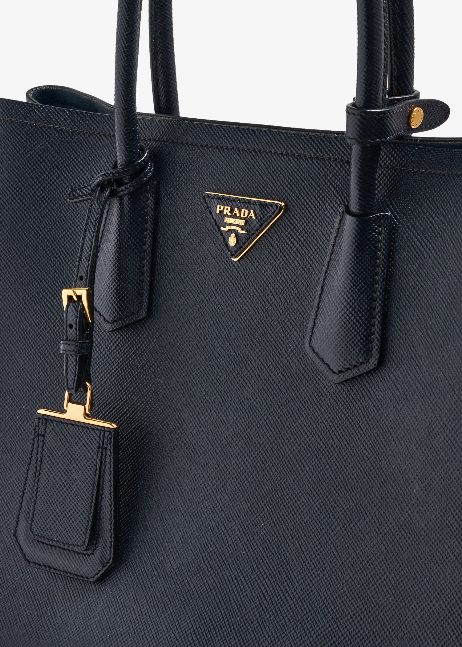 Prada o1tko10125 Size: OS / Double Saffiano Leather Bag in Black Size ONE SIZE - 7 Thumbnail