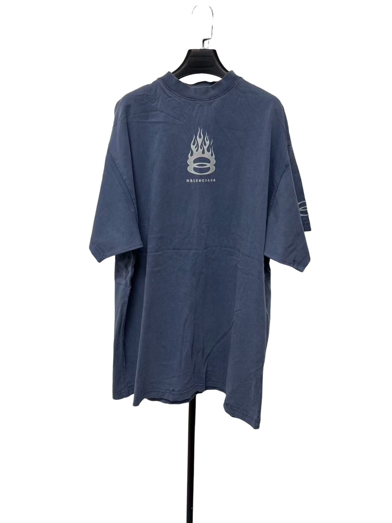Balenciaga Balenciaga Flame Print T-Shirt Size 3 Size US L / EU 52-54 / 3 - 1 Thumbnail