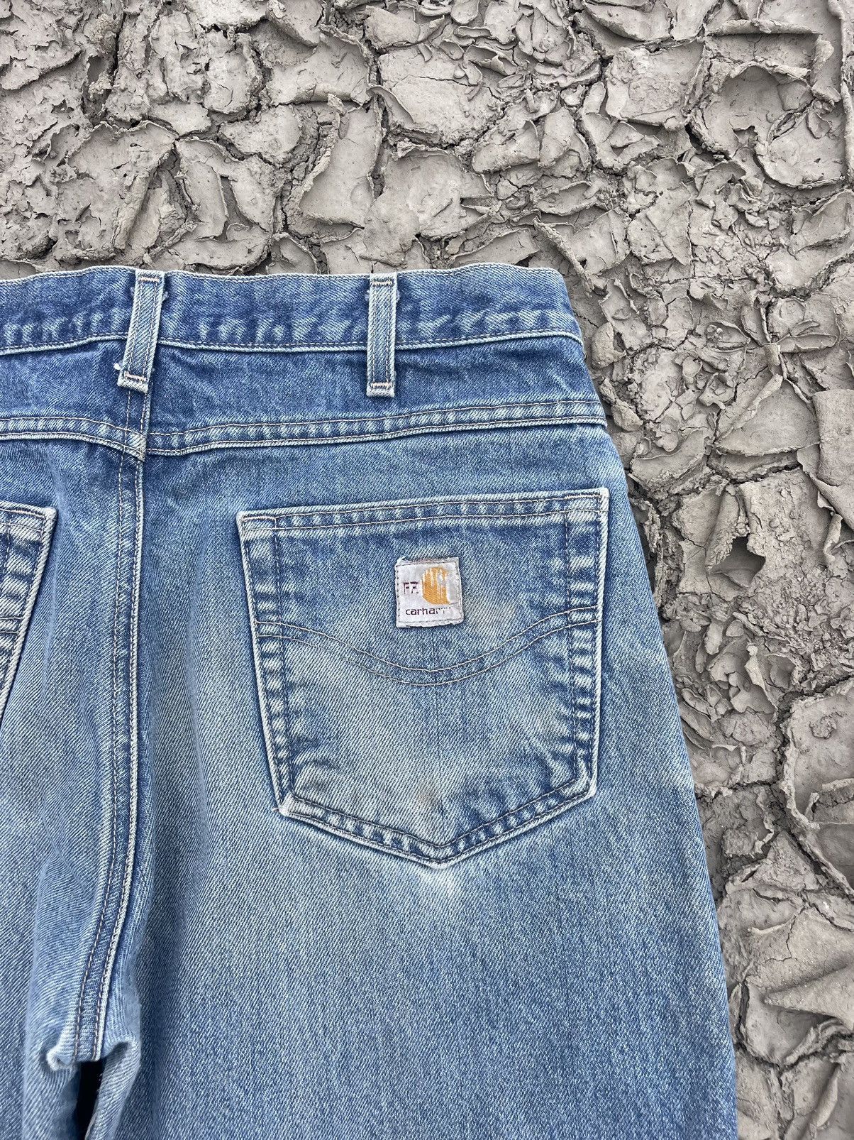 Carhartt Vintage Carhartt 2006 flame-resistant distressed jeans Size US 33 - 4 Thumbnail