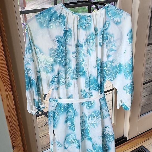 Vintage Vintage Union Tag Made in USA Floral Sz. 9 Slitted Pullover Size L / US 10 / IT 46 - 7 Thumbnail