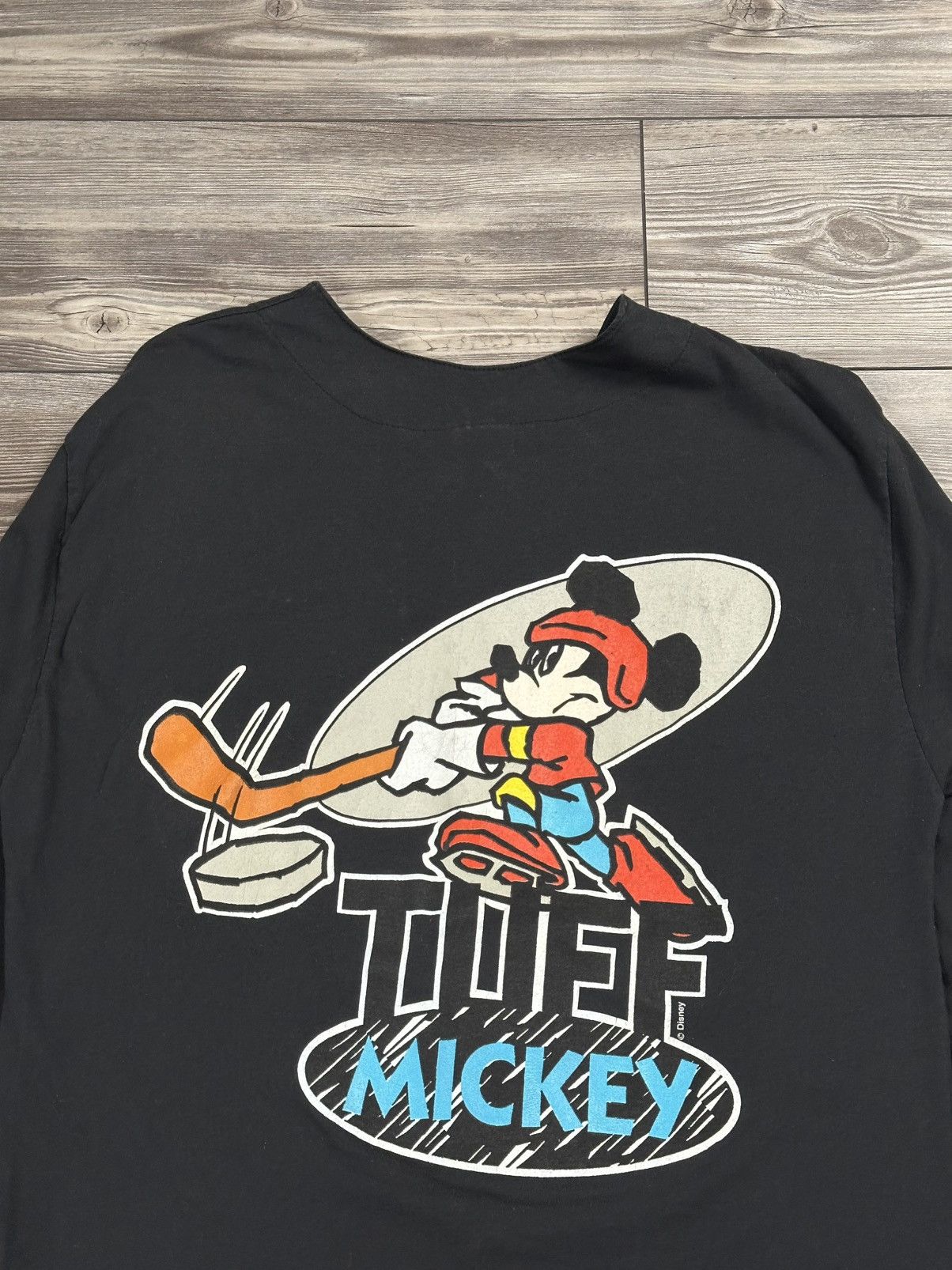 Mickey Mouse Vintage 90’s Disney Mickey Mouse Hockey 3/4 Sleeve Button Up Size US M / EU 48-50 / 2 - 4 Thumbnail