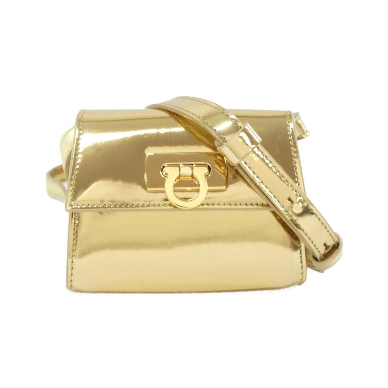 Salvatore Ferragamo Salvatore Ferragamo Salvatore Ferragamo Metallic Leather Shoulder Bag Leather Shoulder Bag 22 0617 DUTY FREE for USA Size ONE SIZE - 1 Thumbnail