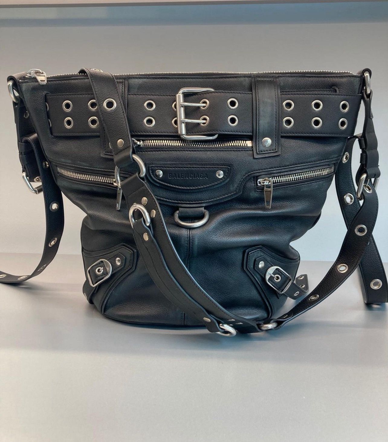 Balenciaga emo large tote bag black Size ONE SIZE - 1 Thumbnail