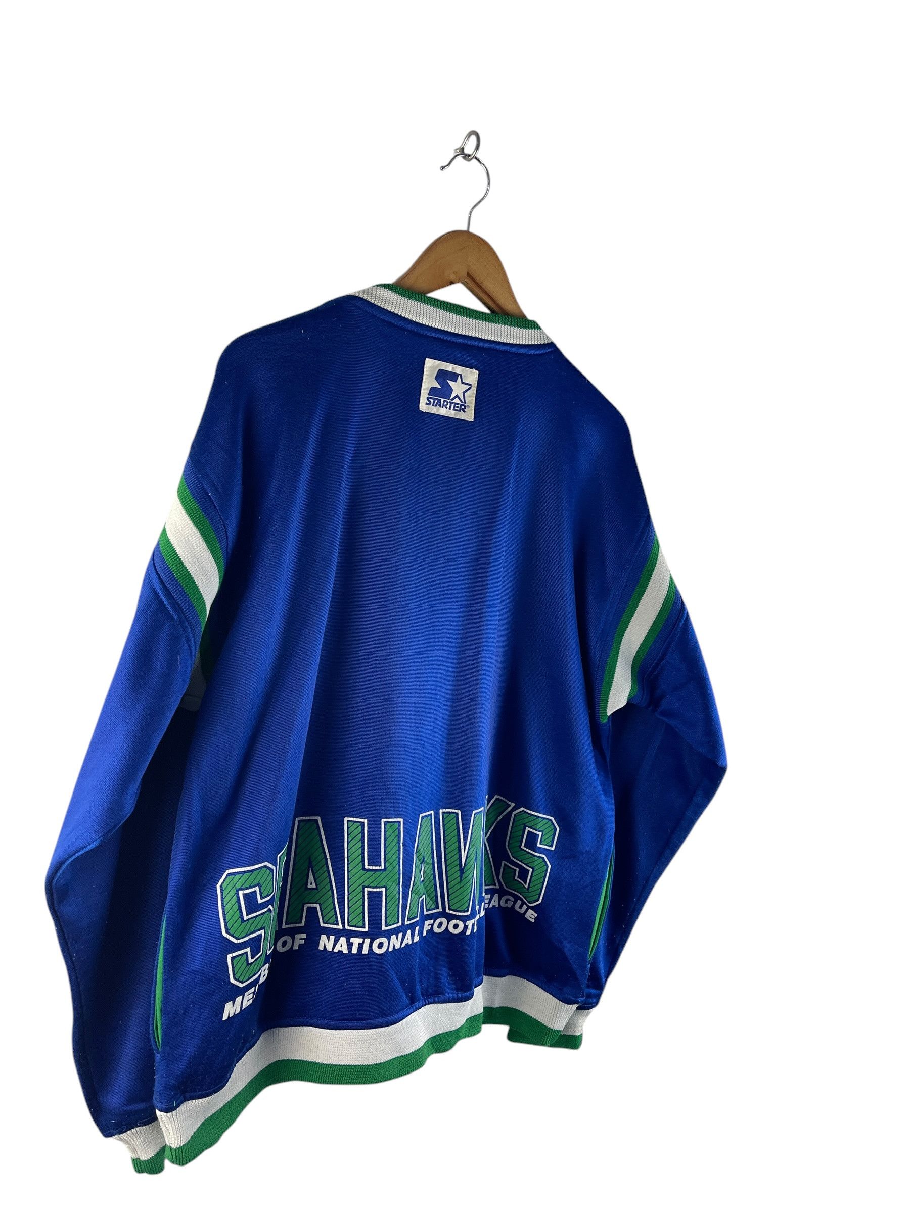 Starter Vintage Starter Seattle Seahawks Crewneck Sweatshirt NFL Size US L / EU 52-54 / 3 - 5 Thumbnail