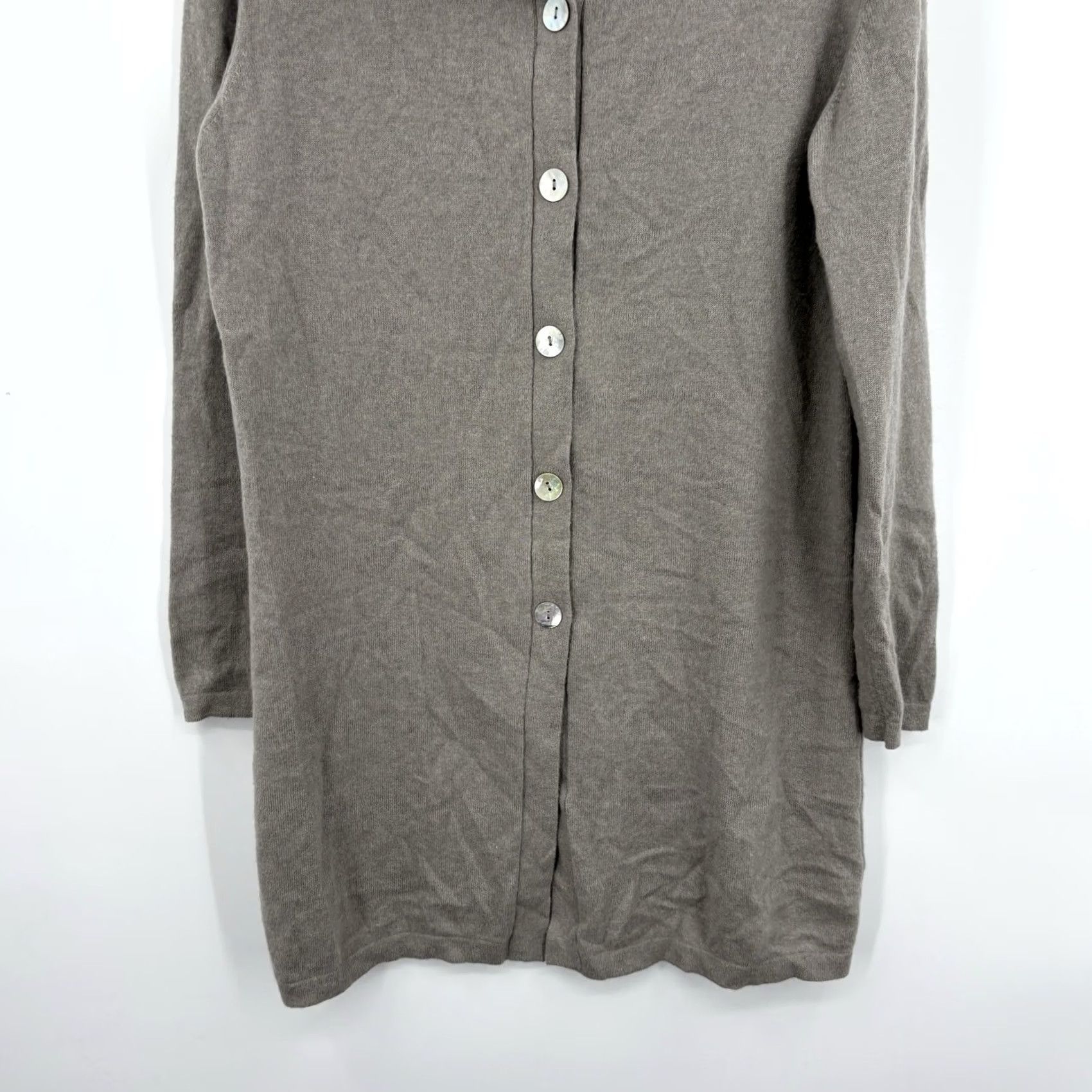 Vintage Gretchen Neal Duster Cardigan Sweater Large Cashmere Italian Luxury Capsule Soft Size L / US 10 / IT 46 - 5 Thumbnail