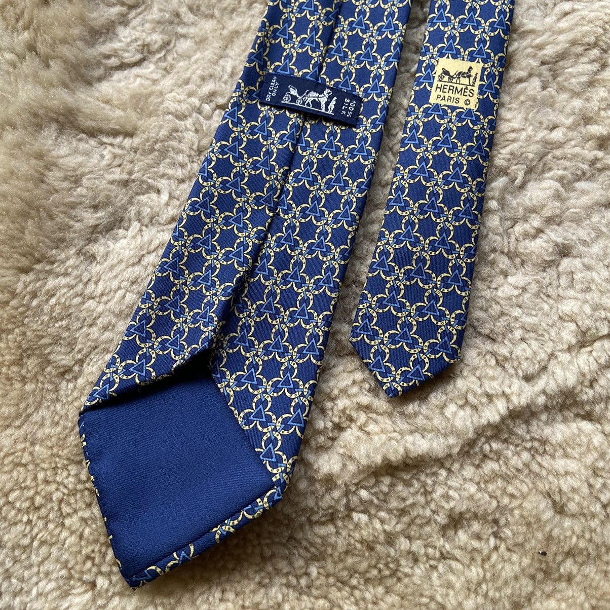 Hermes × Vintage HERMES Paris Silk Tie Made In France Size ONE SIZE - 3 Thumbnail