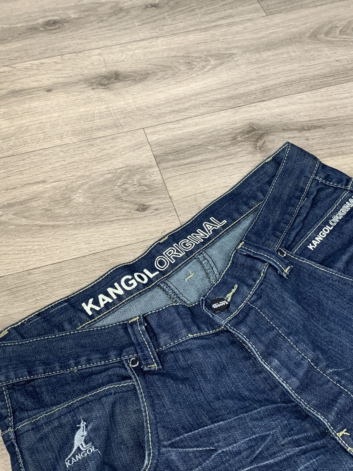 Kangol Vintage Kangol Denim Jeans Double Knee Flared Pants Size 36 Size US 36 / EU 52 - 5 Thumbnail