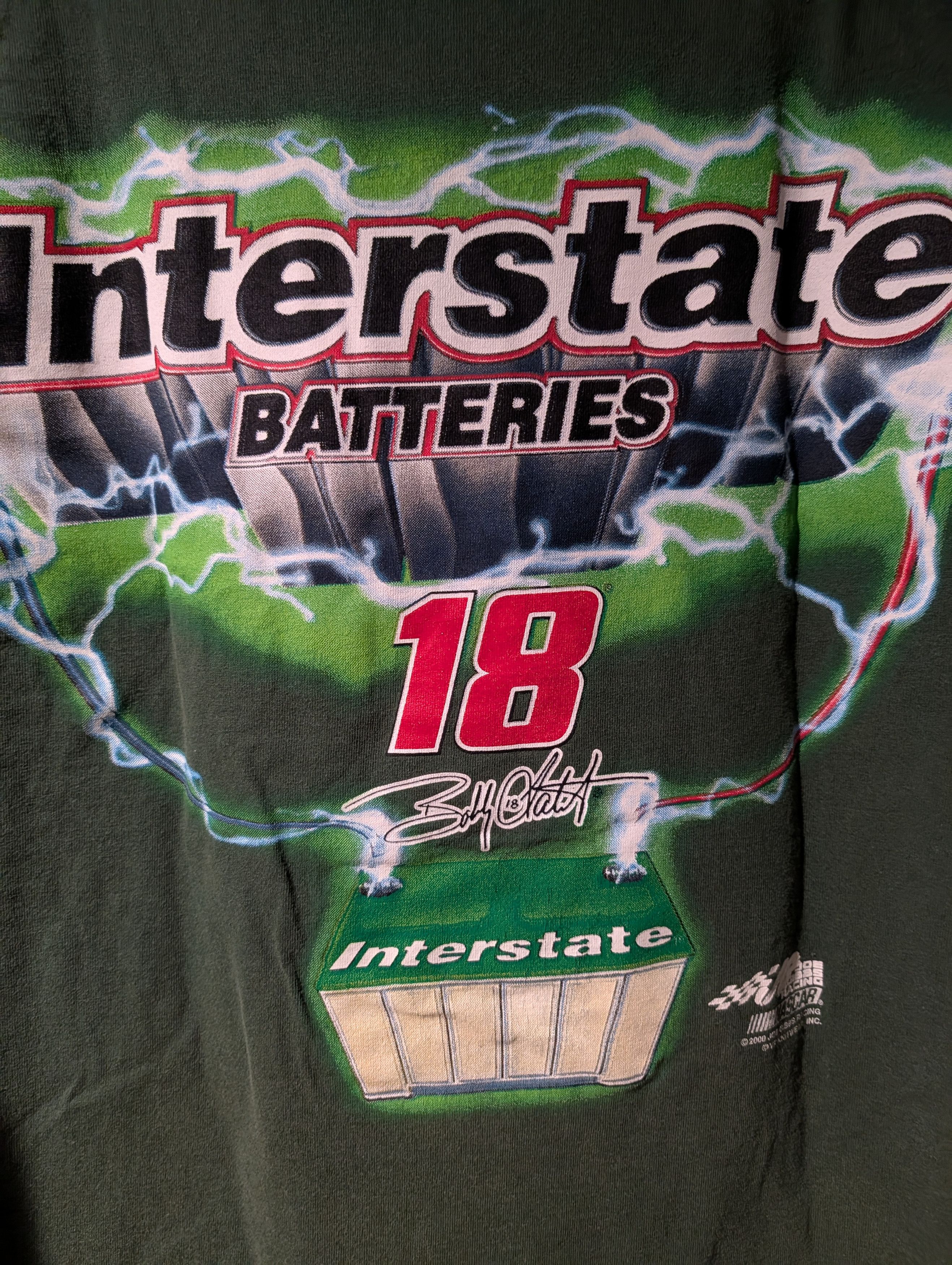 NASCAR Vintage 2000 NASCAR Interstate Batteries Bobby T-Shirt Size US XL / EU 56 / 4 - 8 Thumbnail