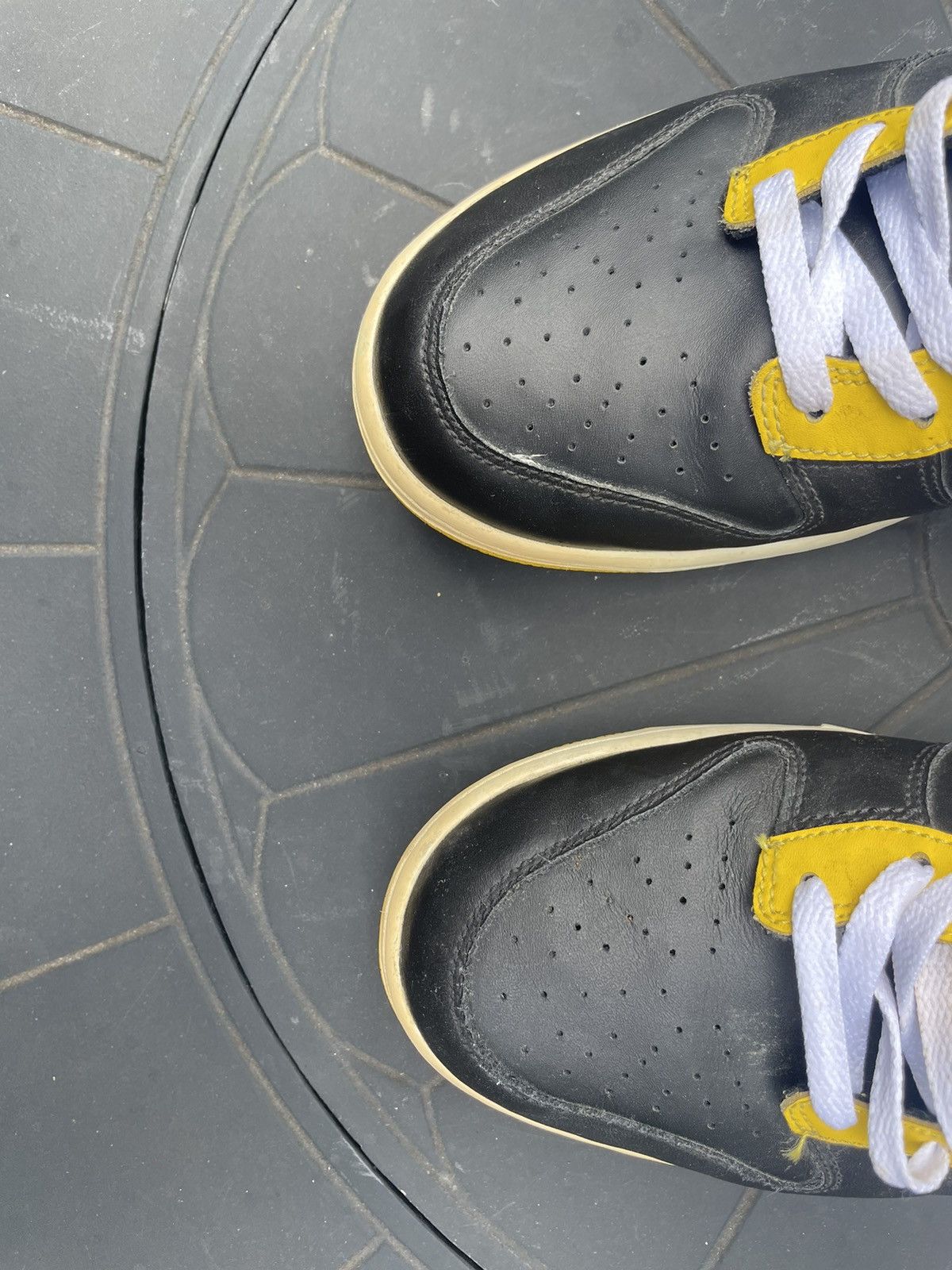 Nike × Vintage Nike Dunk High Black & Yellow Size US 11 / EU 44 - 5 Thumbnail