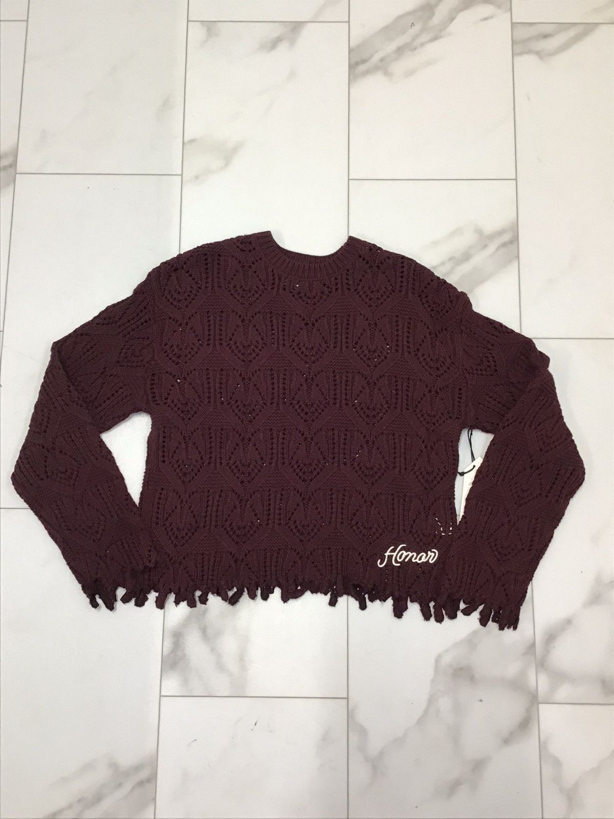 HONOR THE GIFT D-HOLIDAY CABLE SWEATER - BERRY