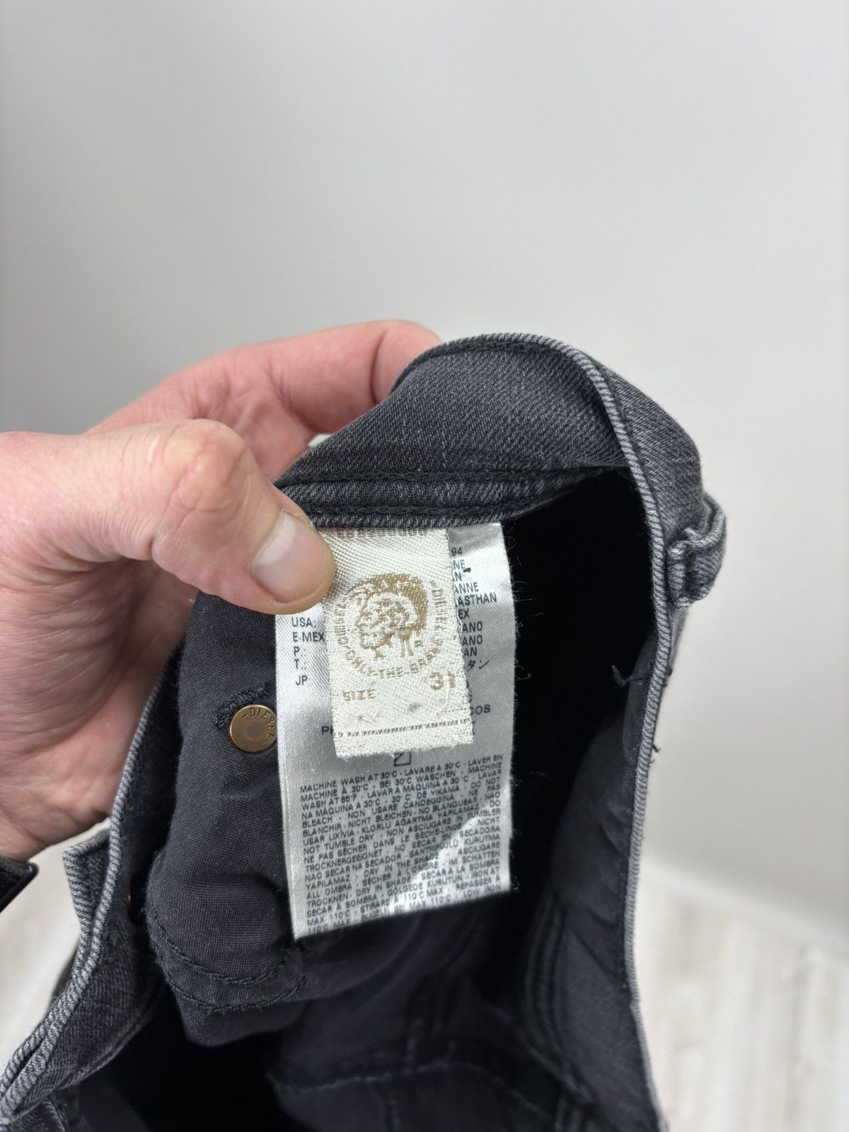 Diesel Mens jeans Diesel Size 31 Color Black/Gray Size US 31 - 9 Thumbnail