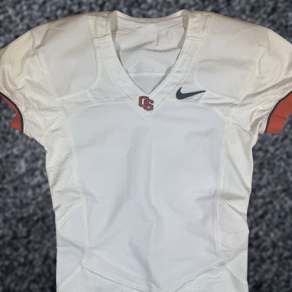 Nike Nike Oregon State Beavers Football Jersey Shirt 36 Small White USA Made Mens Sports Team Issued State Beavers Jerseys Size US M / EU 48-50 / 2 - 1 Thumbnail